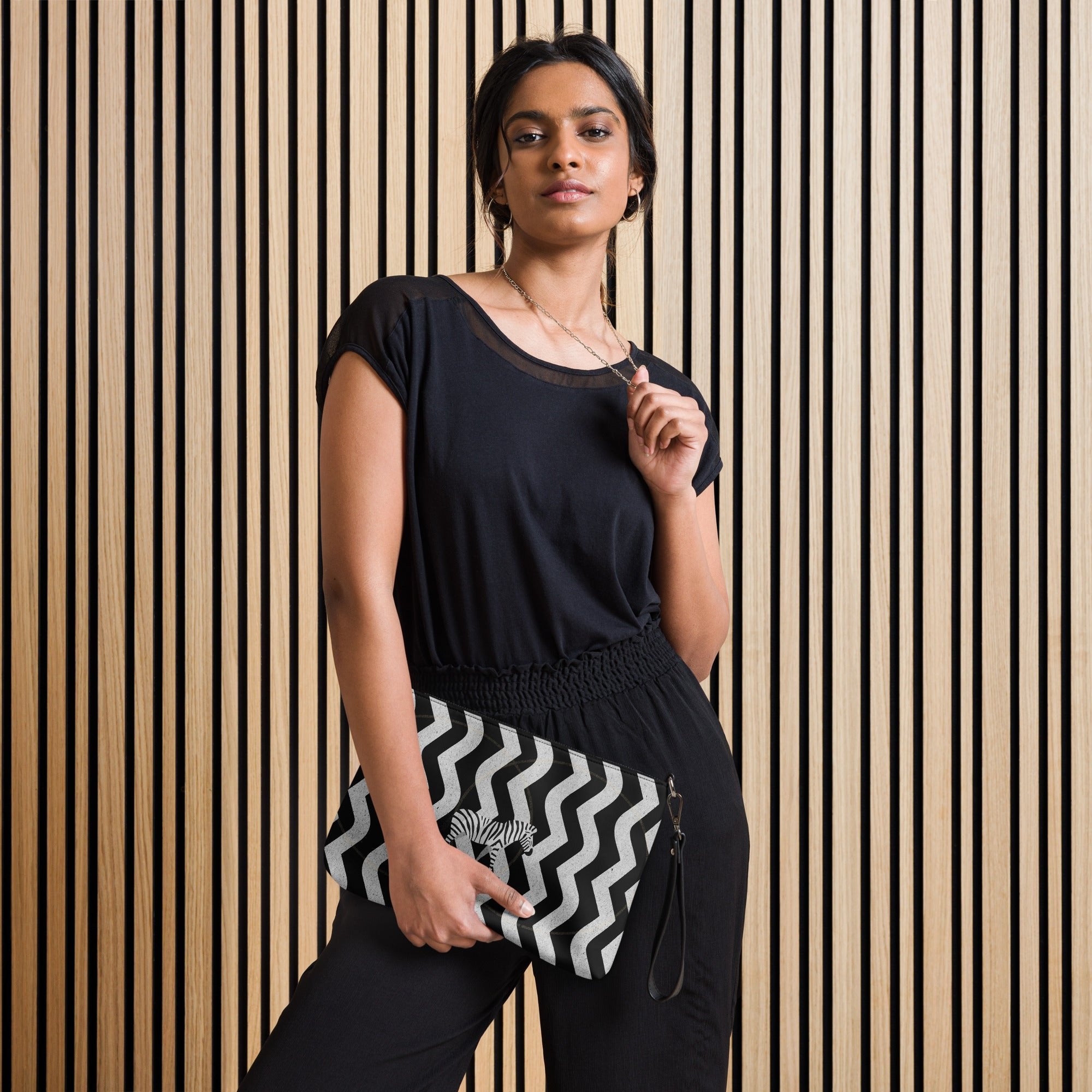 Zebra Rhythm Clutch – by Annaise Studio | Crossbody Bag – Annaise Store