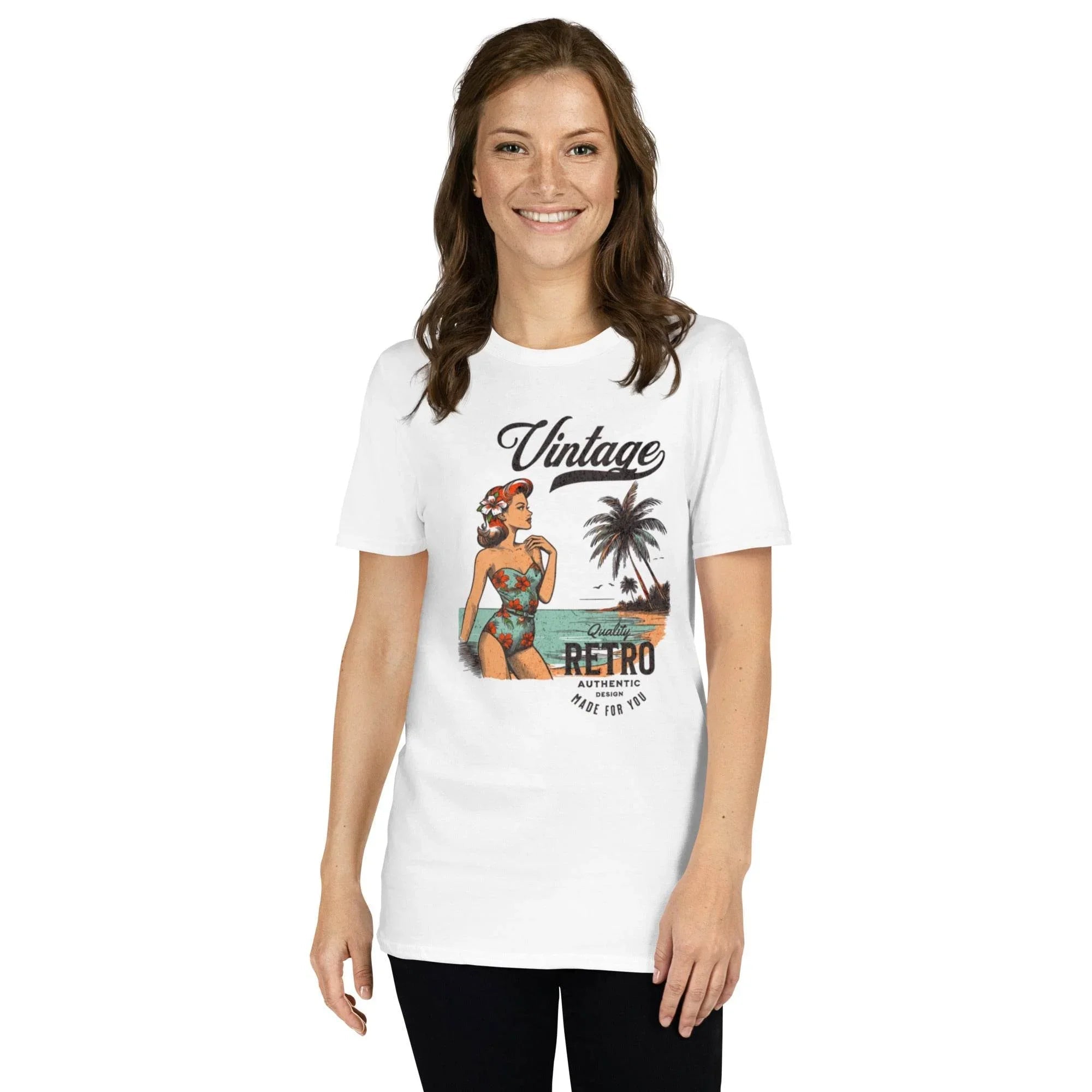 Vintage Retro Pin - Up Statement Tee – Bold Style with Classic Vibes | T-Shirt – Annaise Store