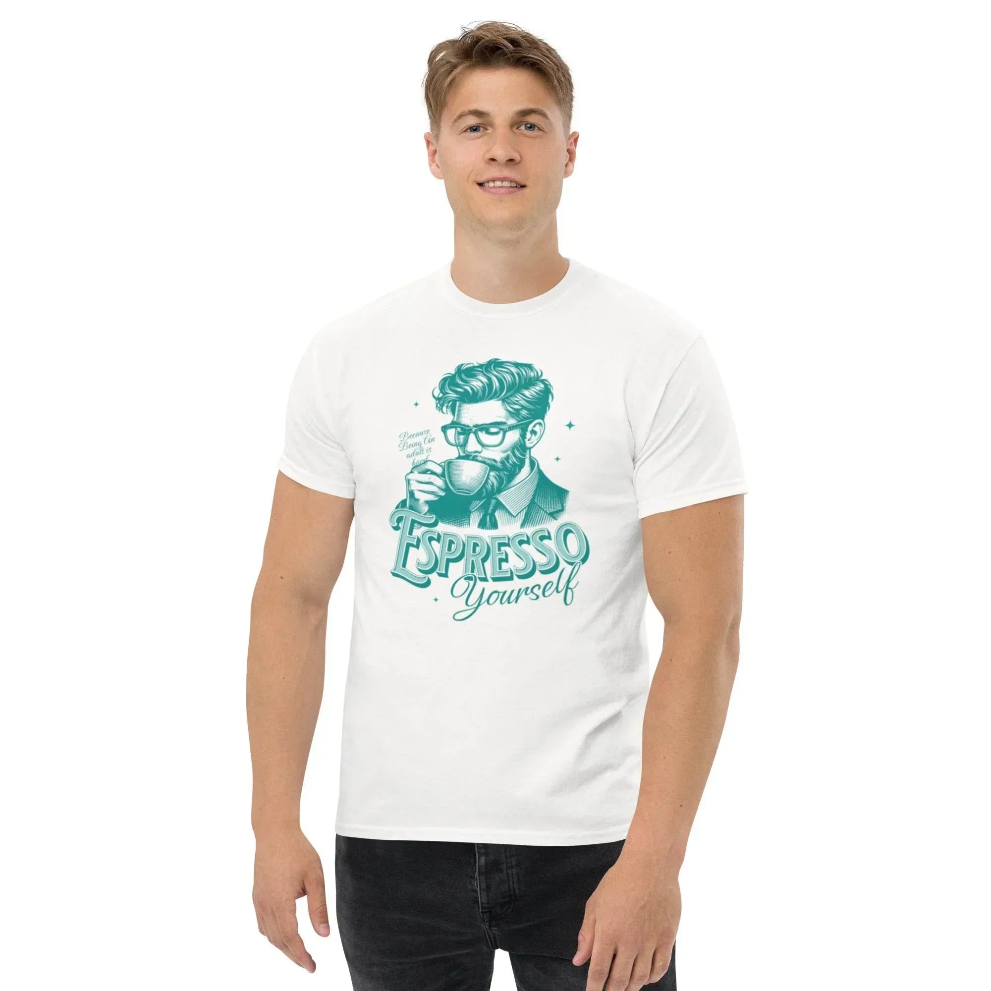 Barista Vibes Classic T-Shirt – Espresso Yourself Graphic Print | T-Shirt – Annaise Store