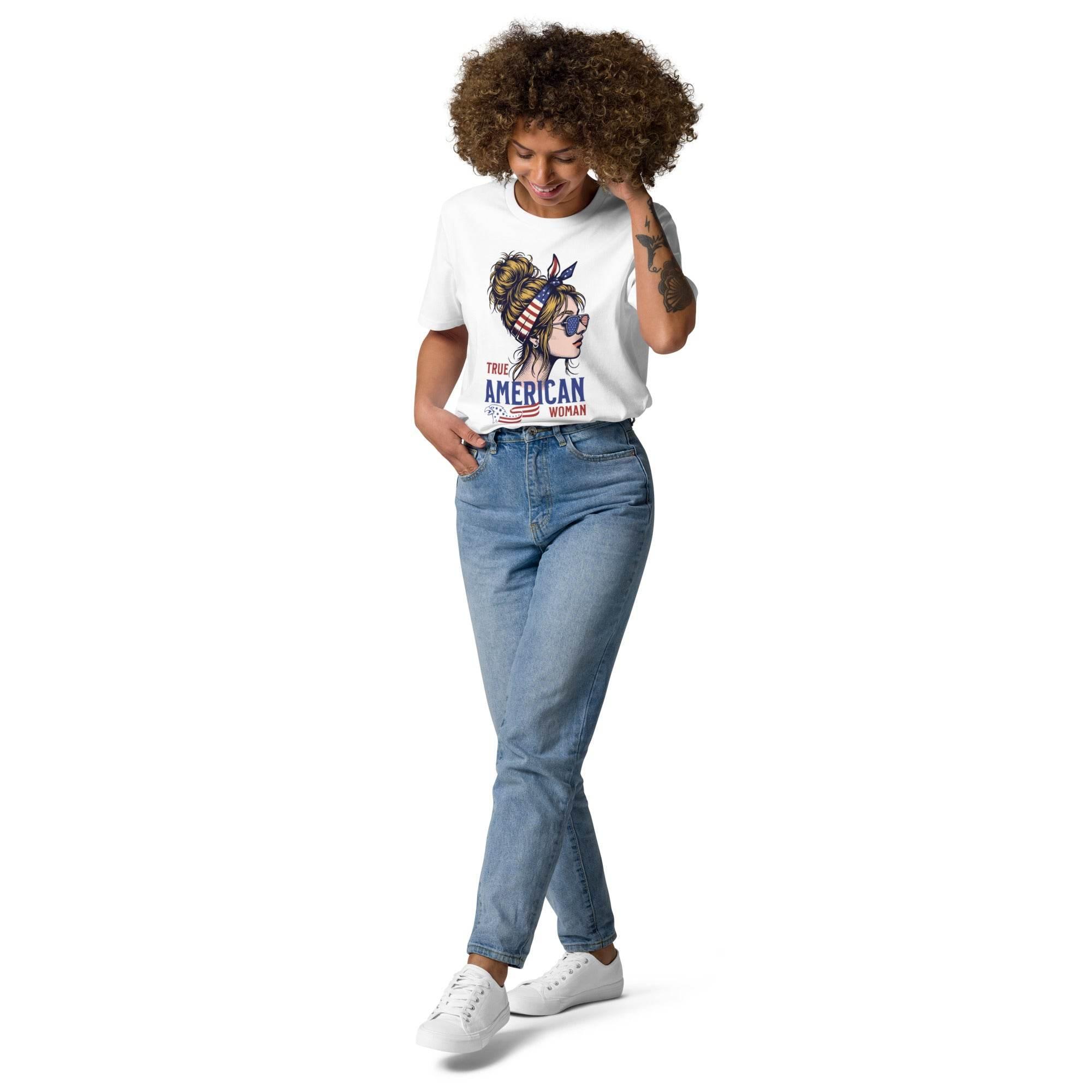 American Woman Organic Tee | Vintage USA Graphic, Eco - Friendly | T-Shirt – Annaise Store