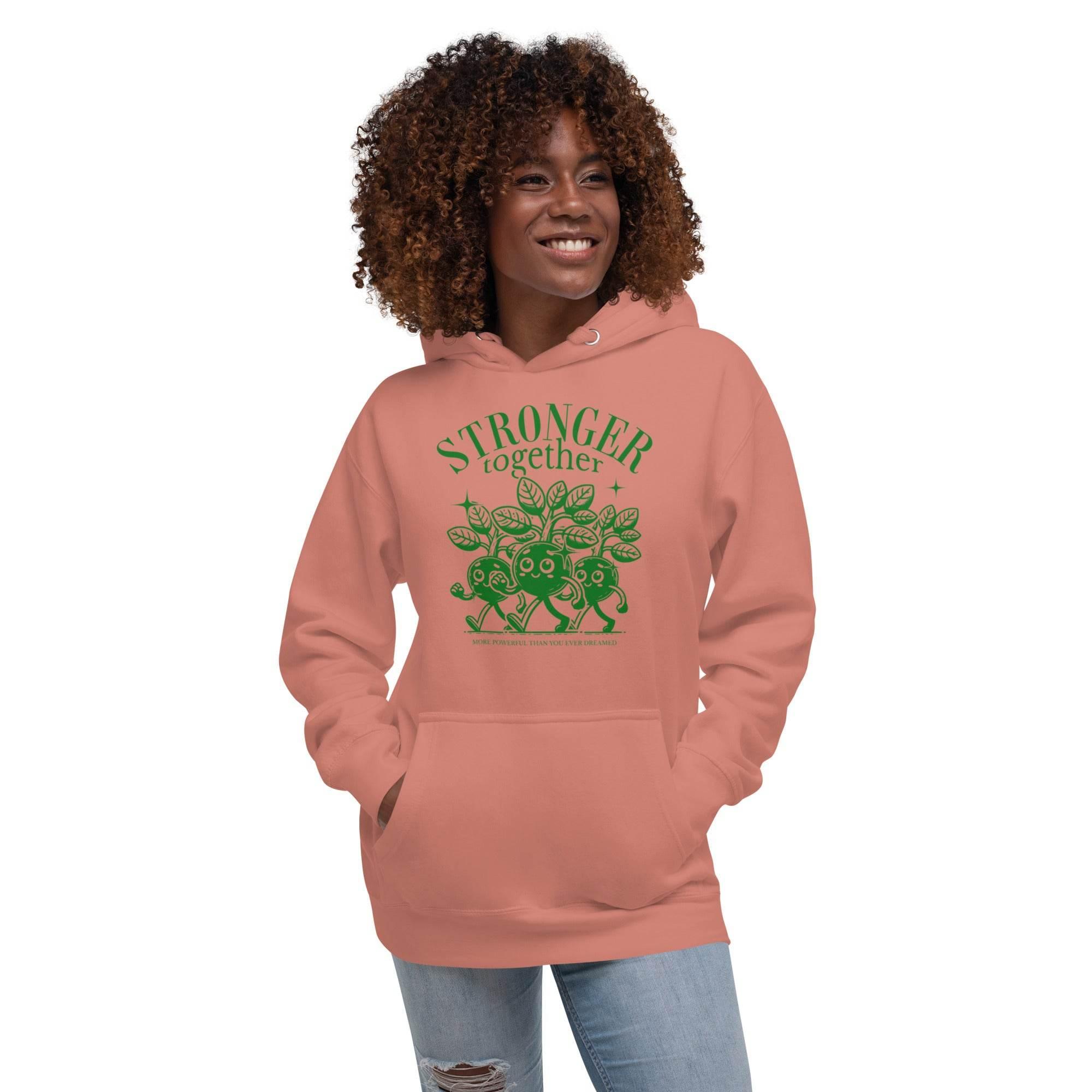 Stronger Together Pullover Hoodie – Community - Driven Streetwear | Unisex Hoodie – Annaise Store