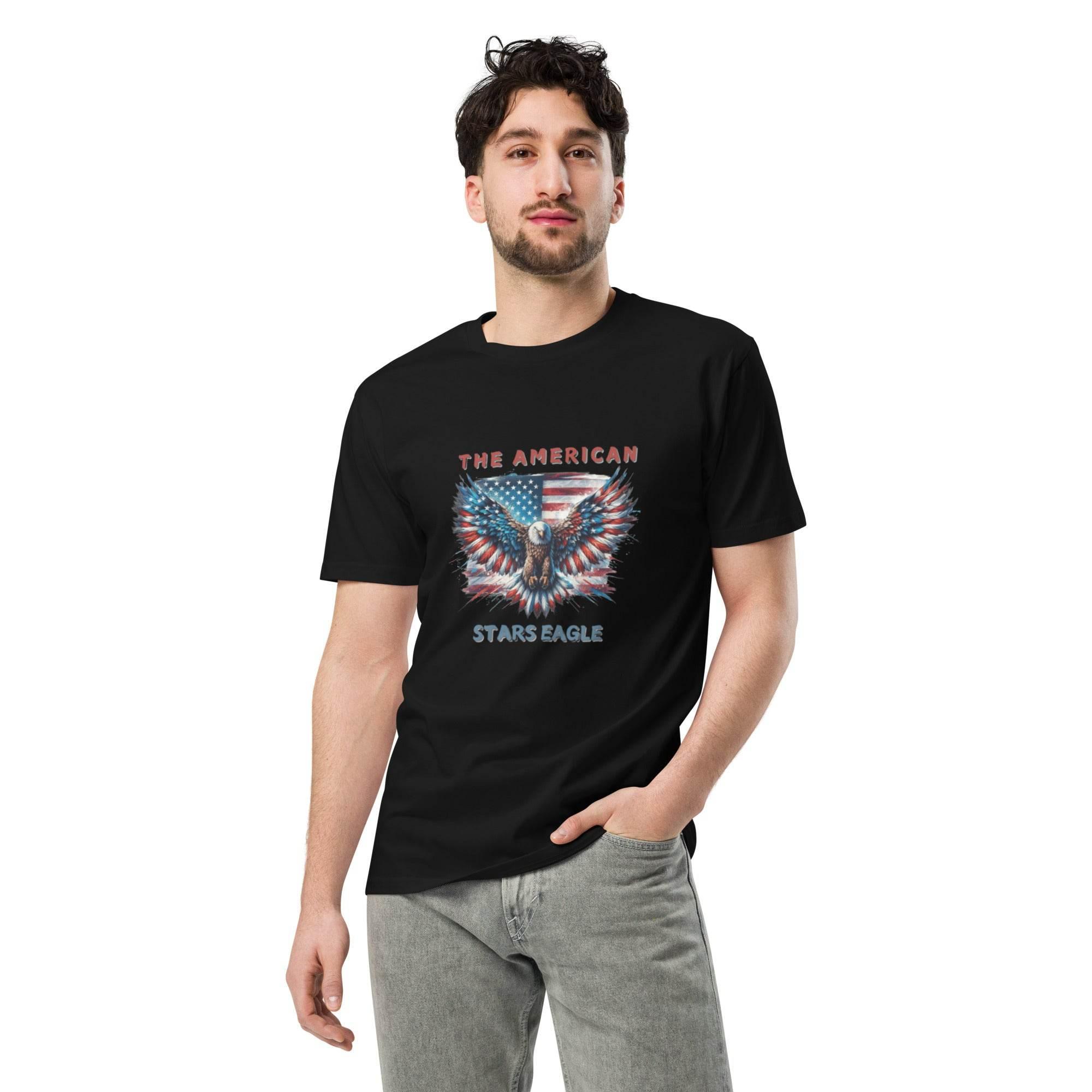 Soaring Strong: American Stars Eagle Premium T-Shirt | T-Shirt – Annaise Store