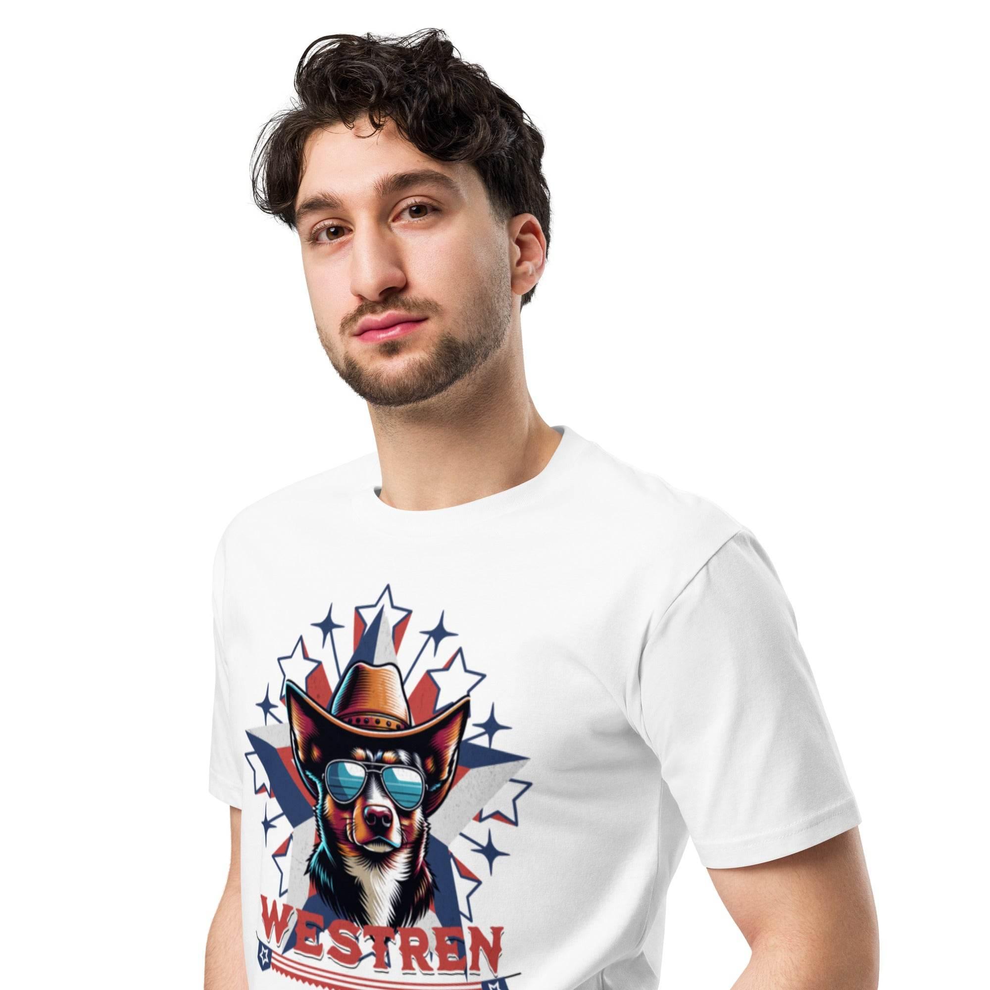 Western Cowboy Bulldog Premium Tee – Bold Americana Vibes | T-Shirt – Annaise Store