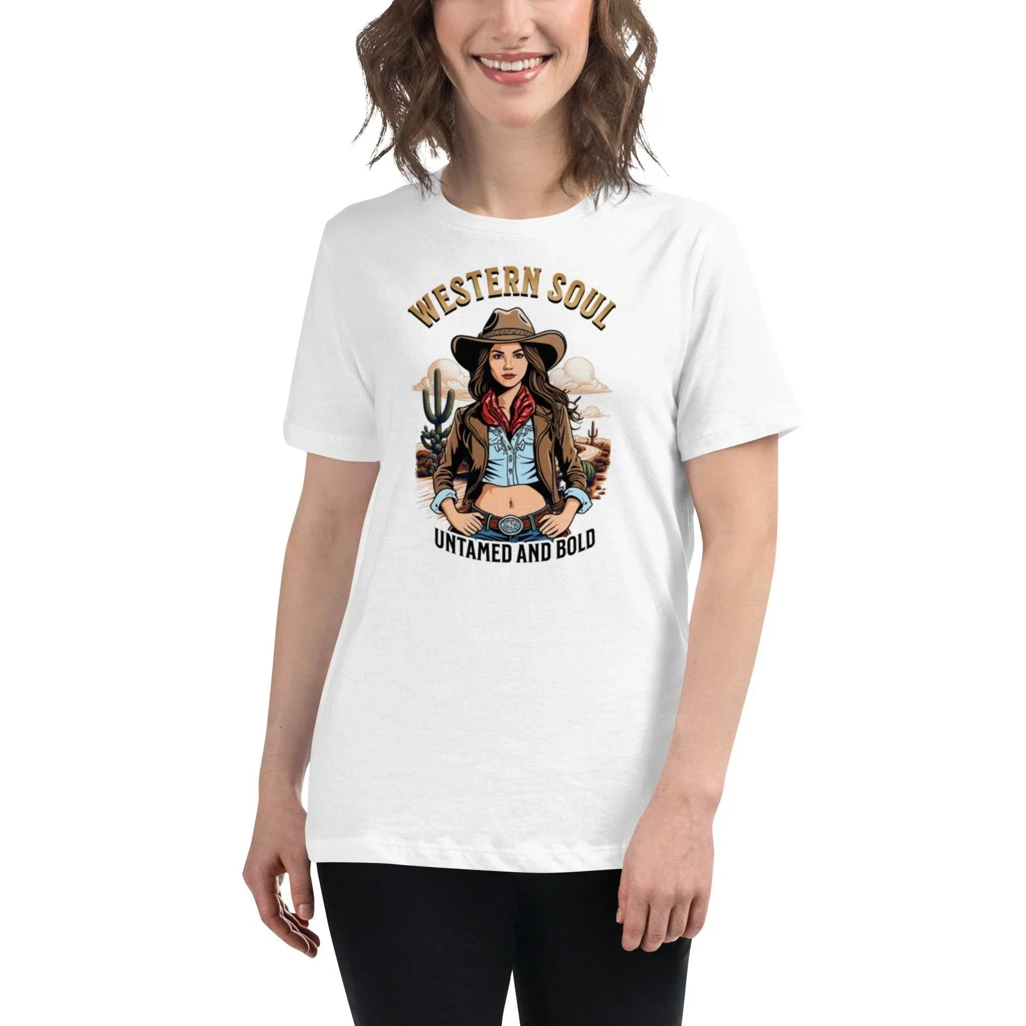 Western Soul – Untamed & Bold Relaxed Fit Tee | T-Shirt – Annaise Store