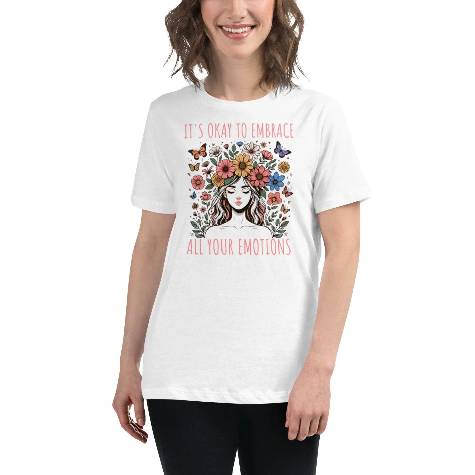 It’s Okay to Embrace Emotions Graphic Tee – Relaxed Everyday Fit | T-Shirt – Annaise Store