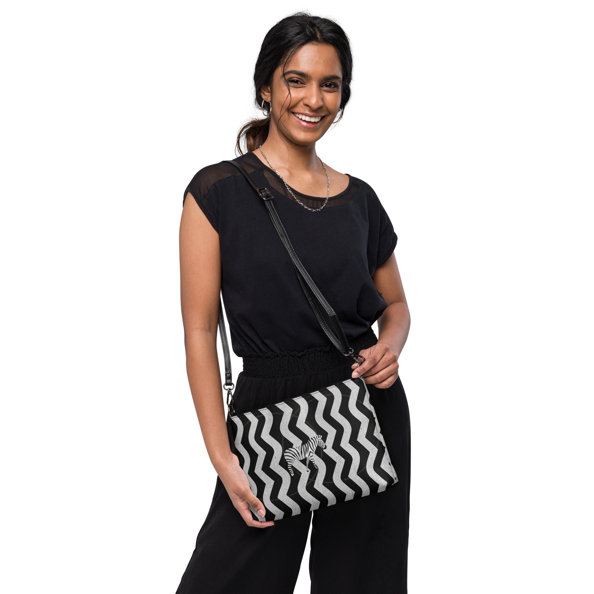 Zebra Rhythm Clutch – by Annaise Studio | Crossbody Bag – Annaise Store
