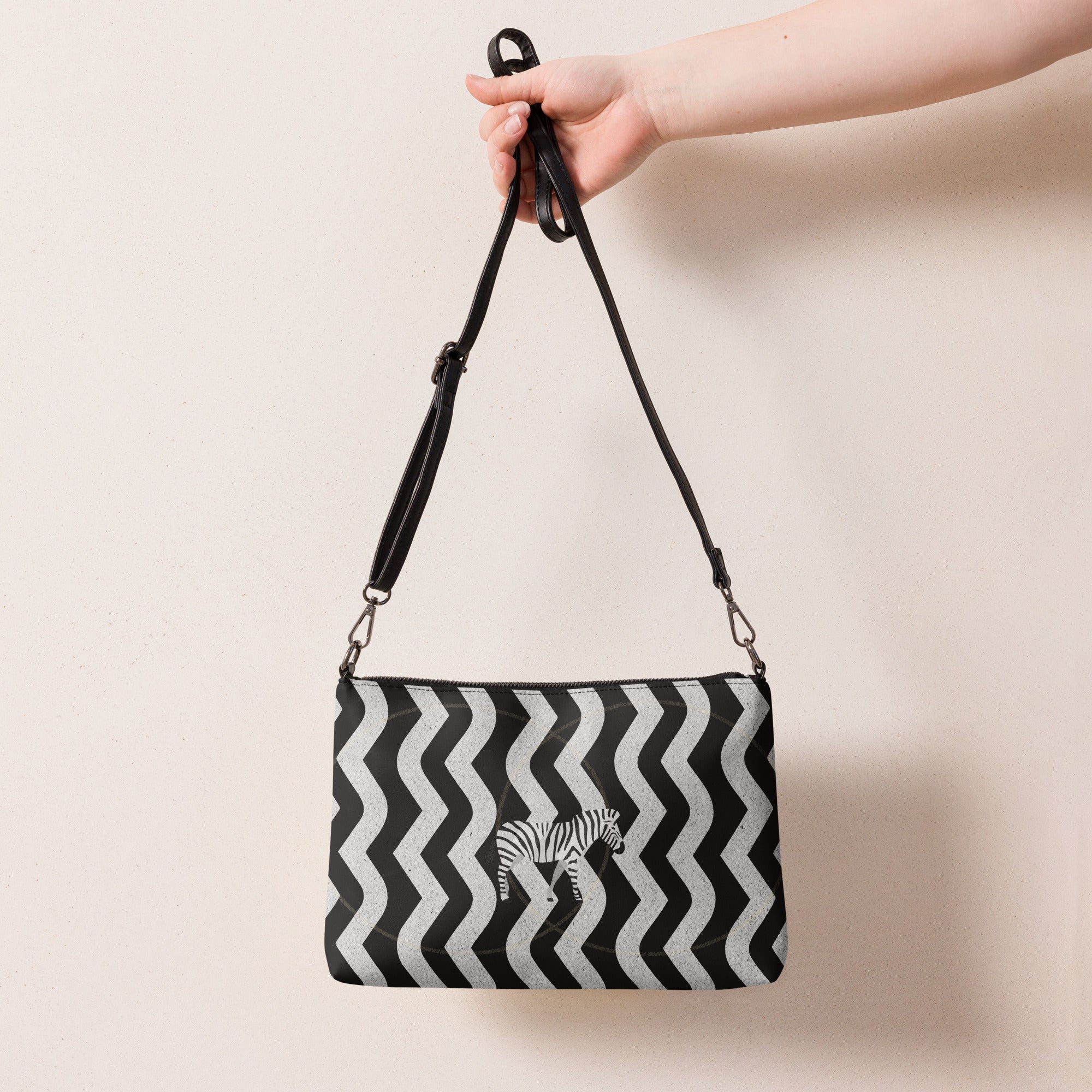 Zebra Rhythm Clutch – by Annaise Studio | Crossbody Bag – Annaise Store
