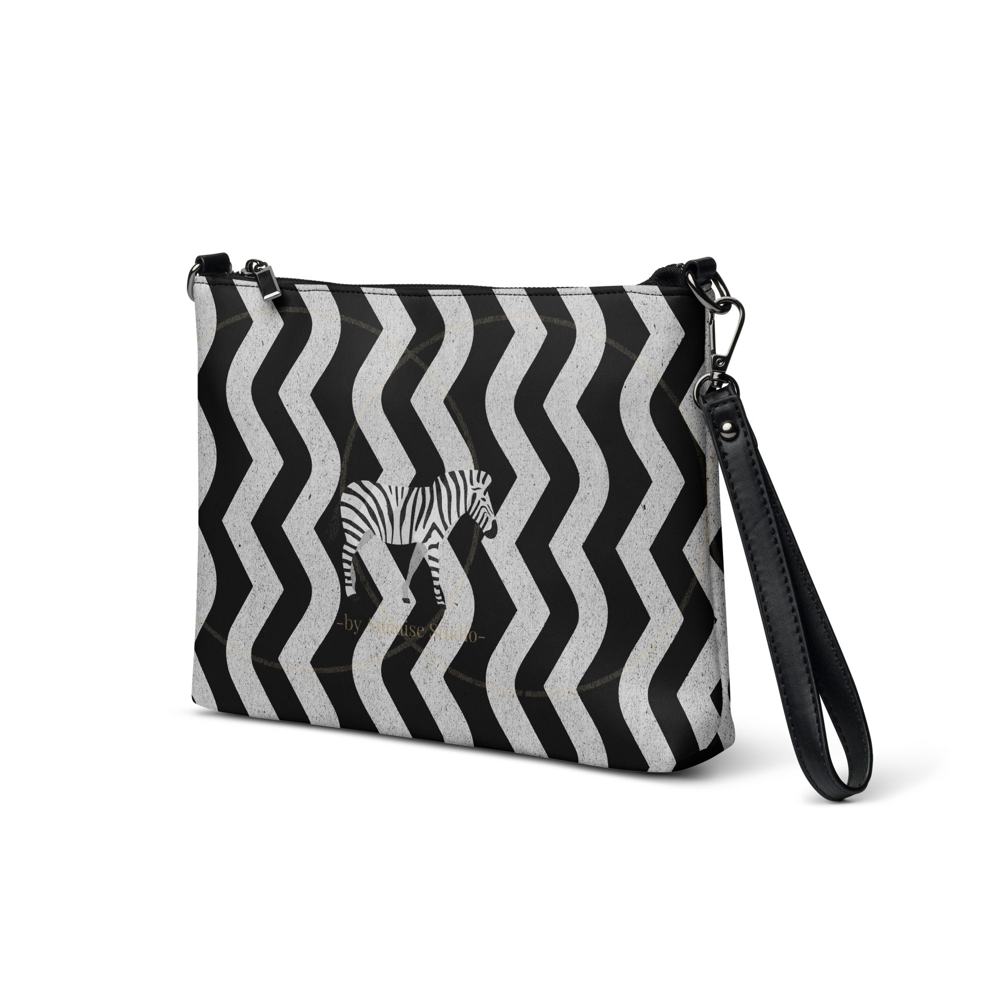 Zebra Rhythm Clutch – by Annaise Studio | Crossbody Bag – Annaise Store
