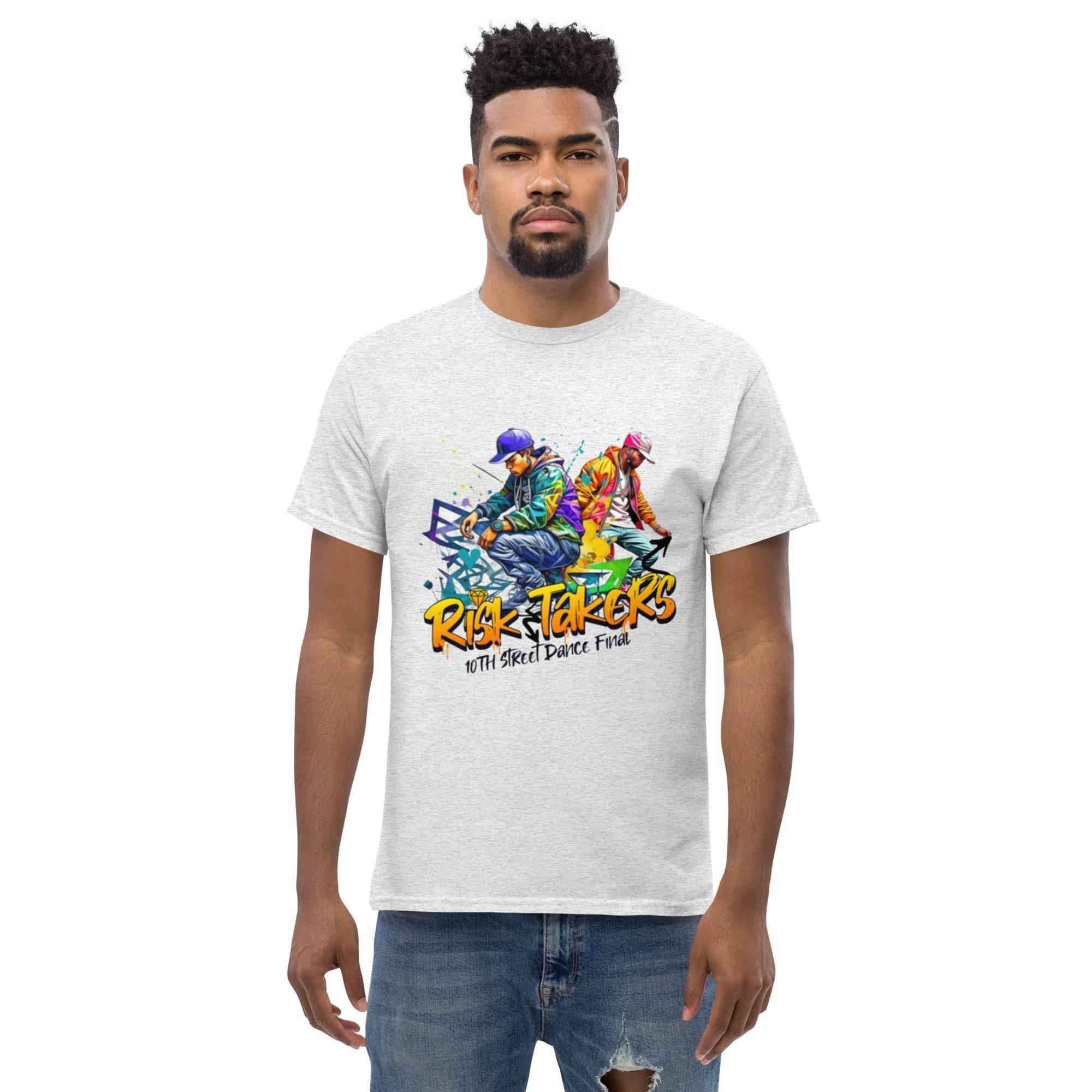 Urban Color Burst Classic T-Shirt – bold street-art inspired graphic tee, everyday comfort with premium cotton classic fit. - Annaise Store