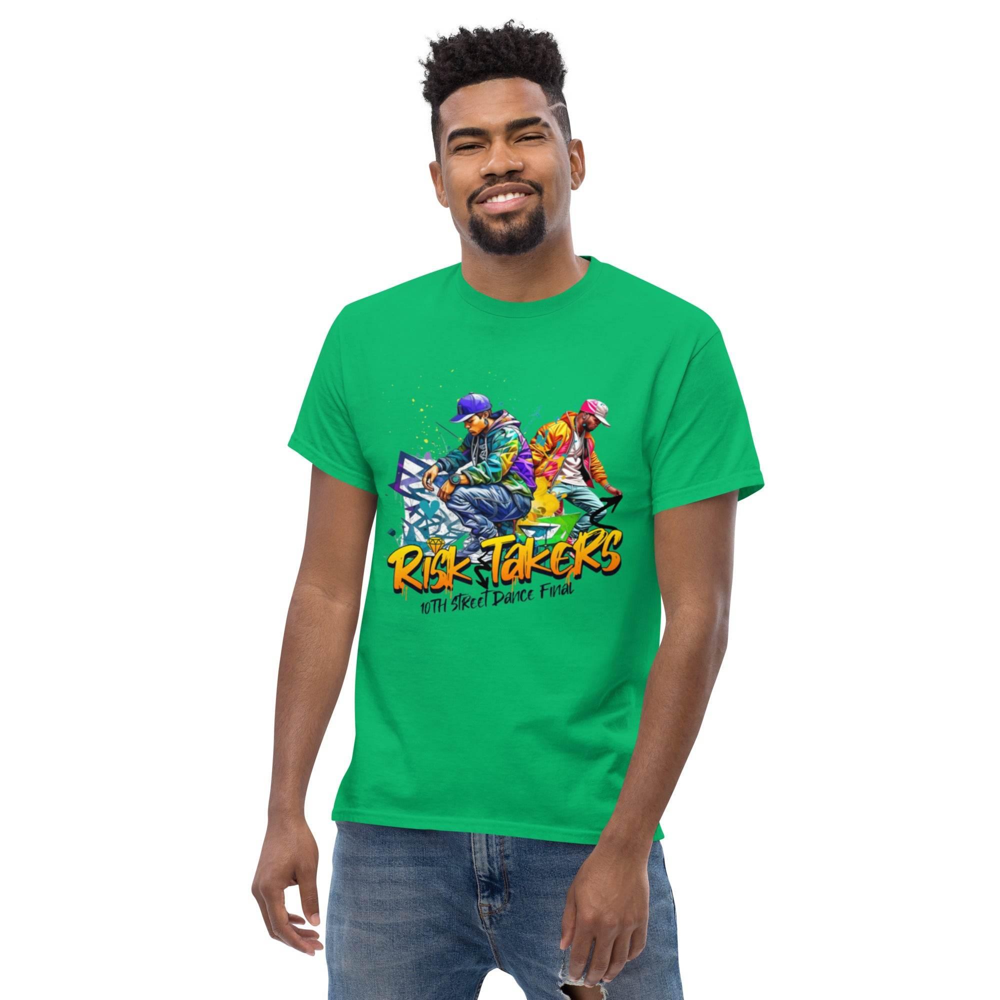 Urban Color Burst Classic T-Shirt – bold street-art inspired graphic tee, everyday comfort with premium cotton classic fit. - Annaise Store