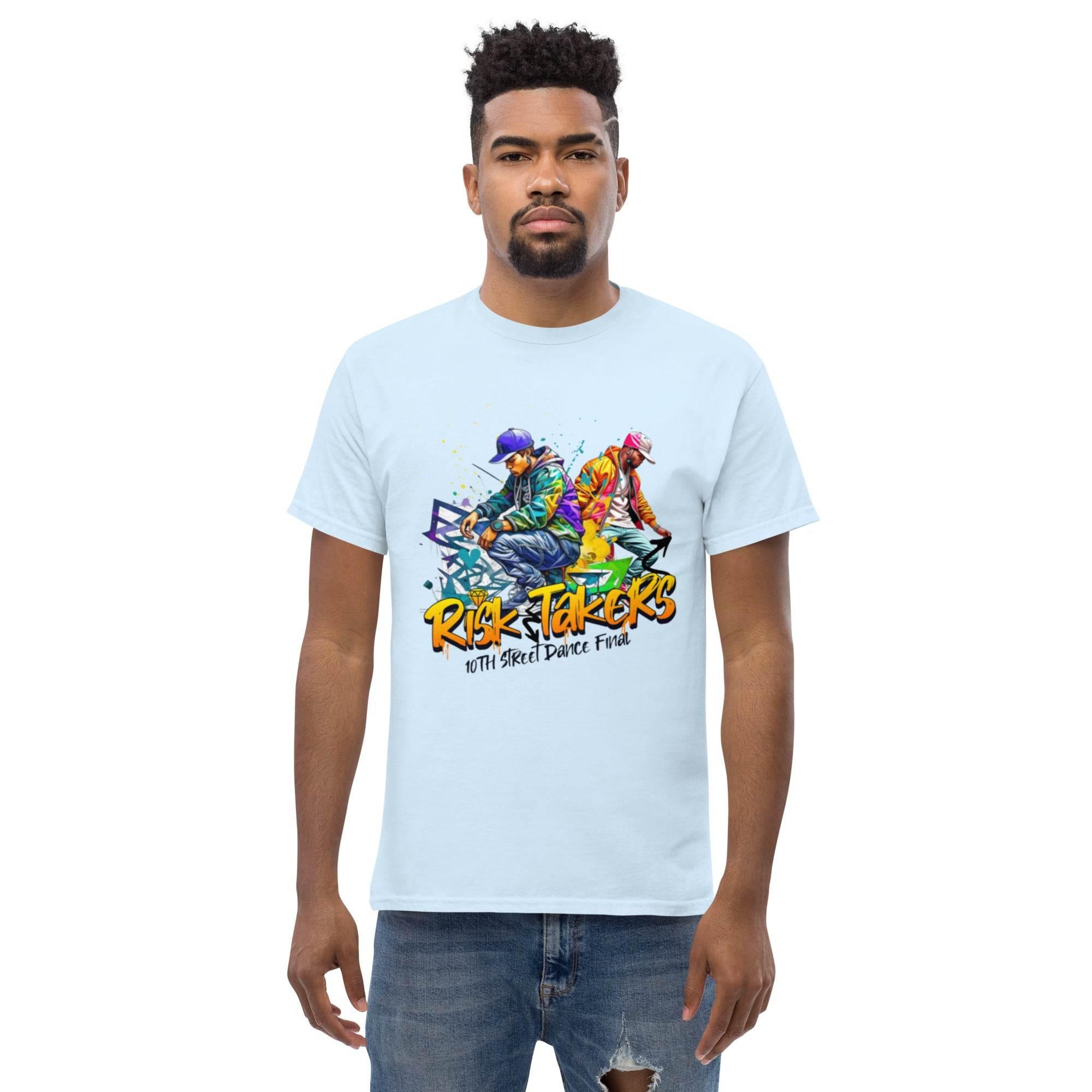 Urban Color Burst Classic T-Shirt – bold street-art inspired graphic tee, everyday comfort with premium cotton classic fit. - Annaise Store