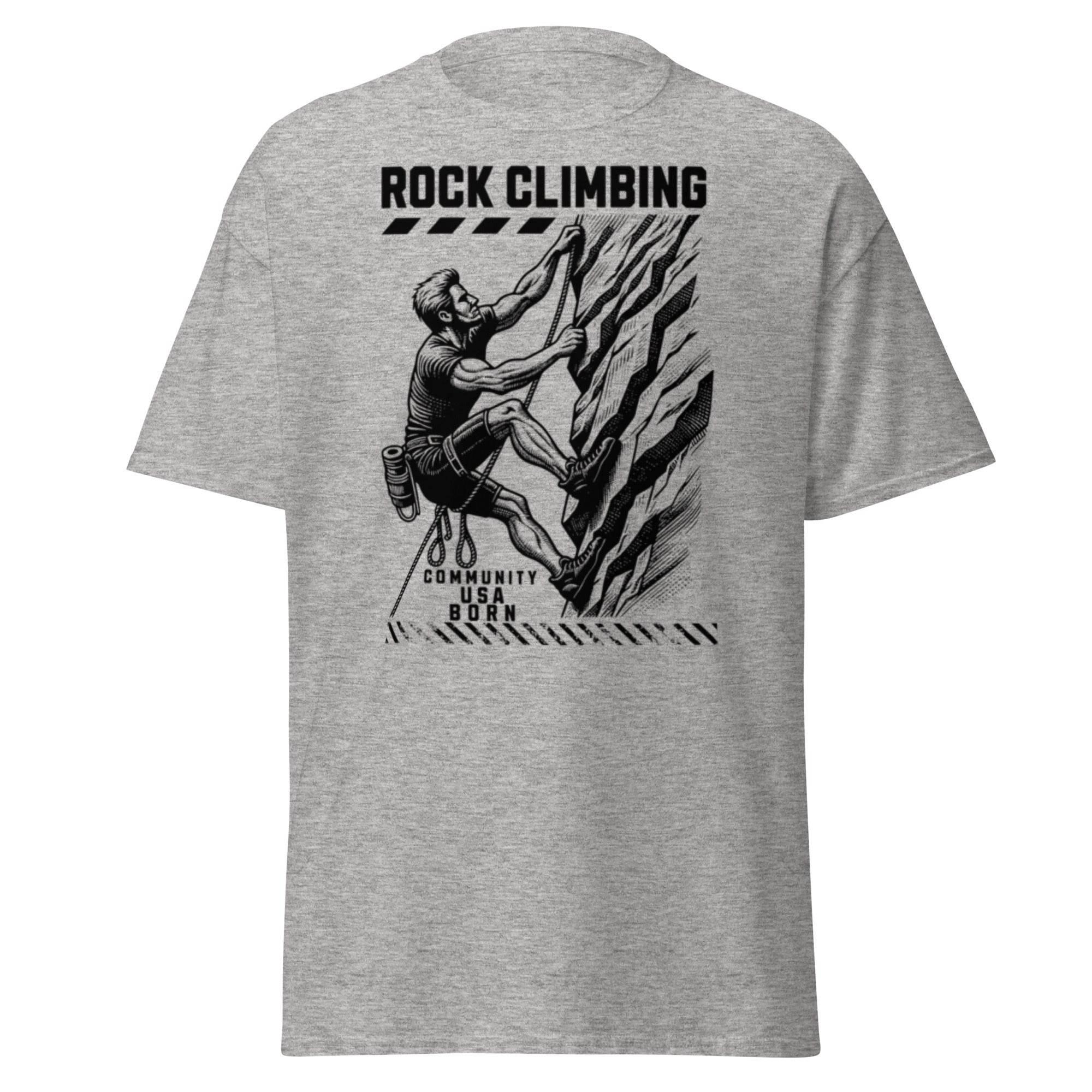Rock climbing graphic t-shirt detail view
 - Annaise Store