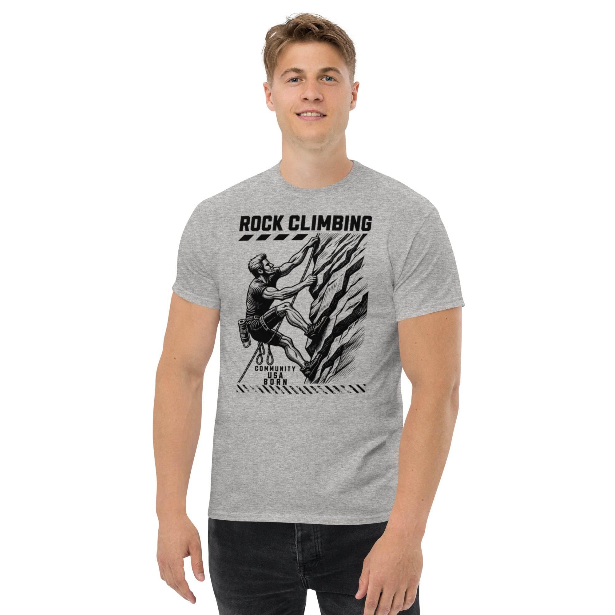 Rock climbing graphic t-shirt detail view
- Annaise Store