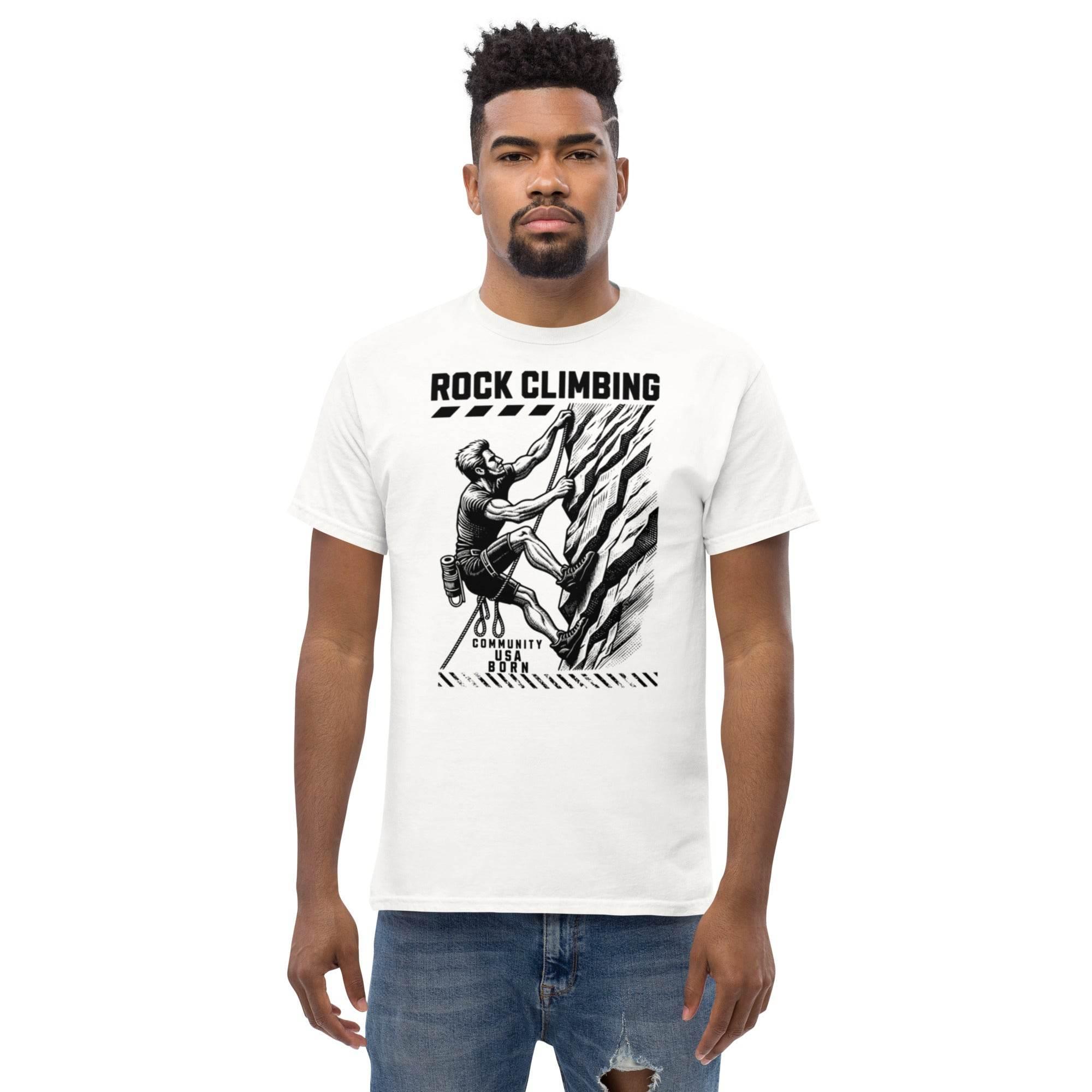 Person wearing rock climbing t-shirt - casual styling
 - Annaise Store
