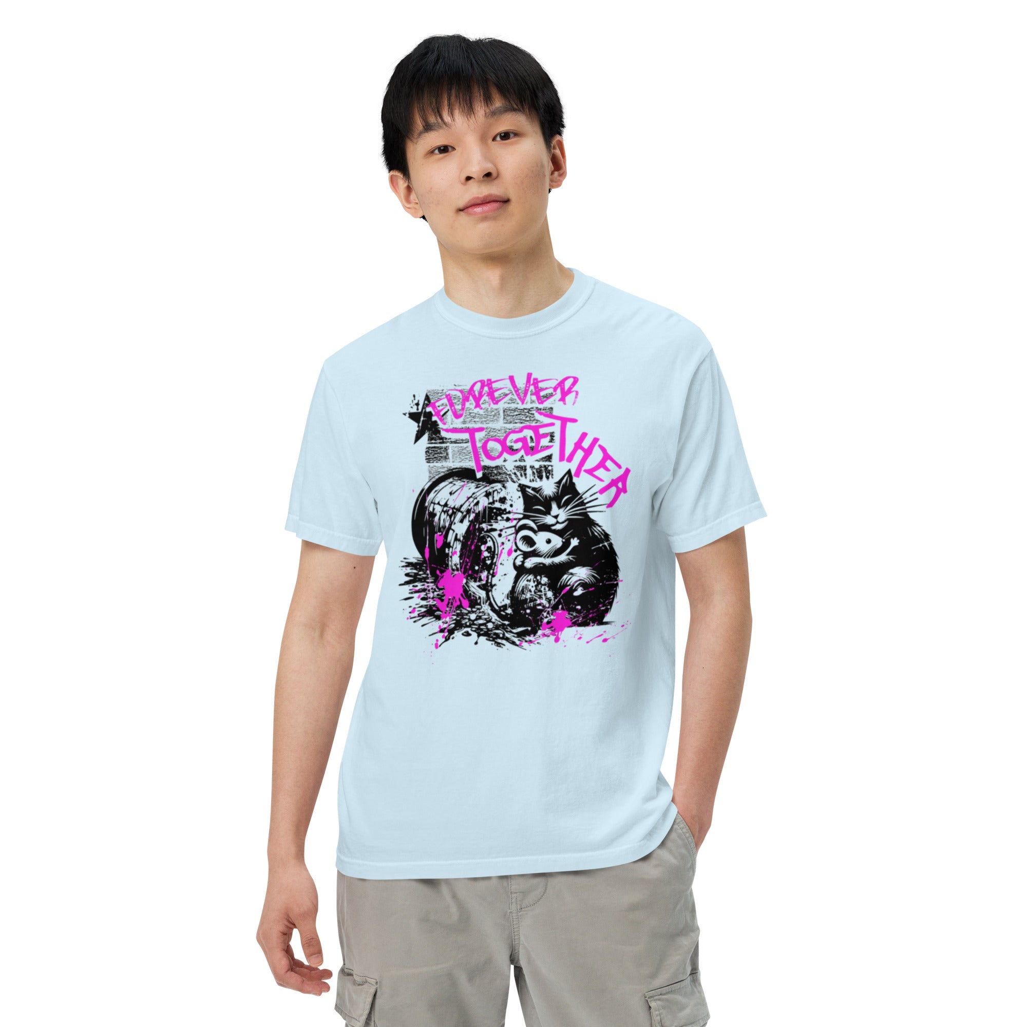 Forever Together Streetwear Heavyweight Tee – Retro Look, Modern Comfort | T-Shirt – Annaise Store