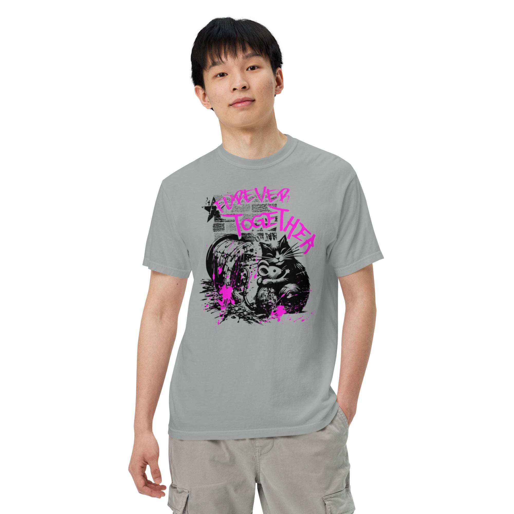 Forever Together Streetwear Heavyweight Tee – Retro Look, Modern Comfort | T-Shirt – Annaise Store