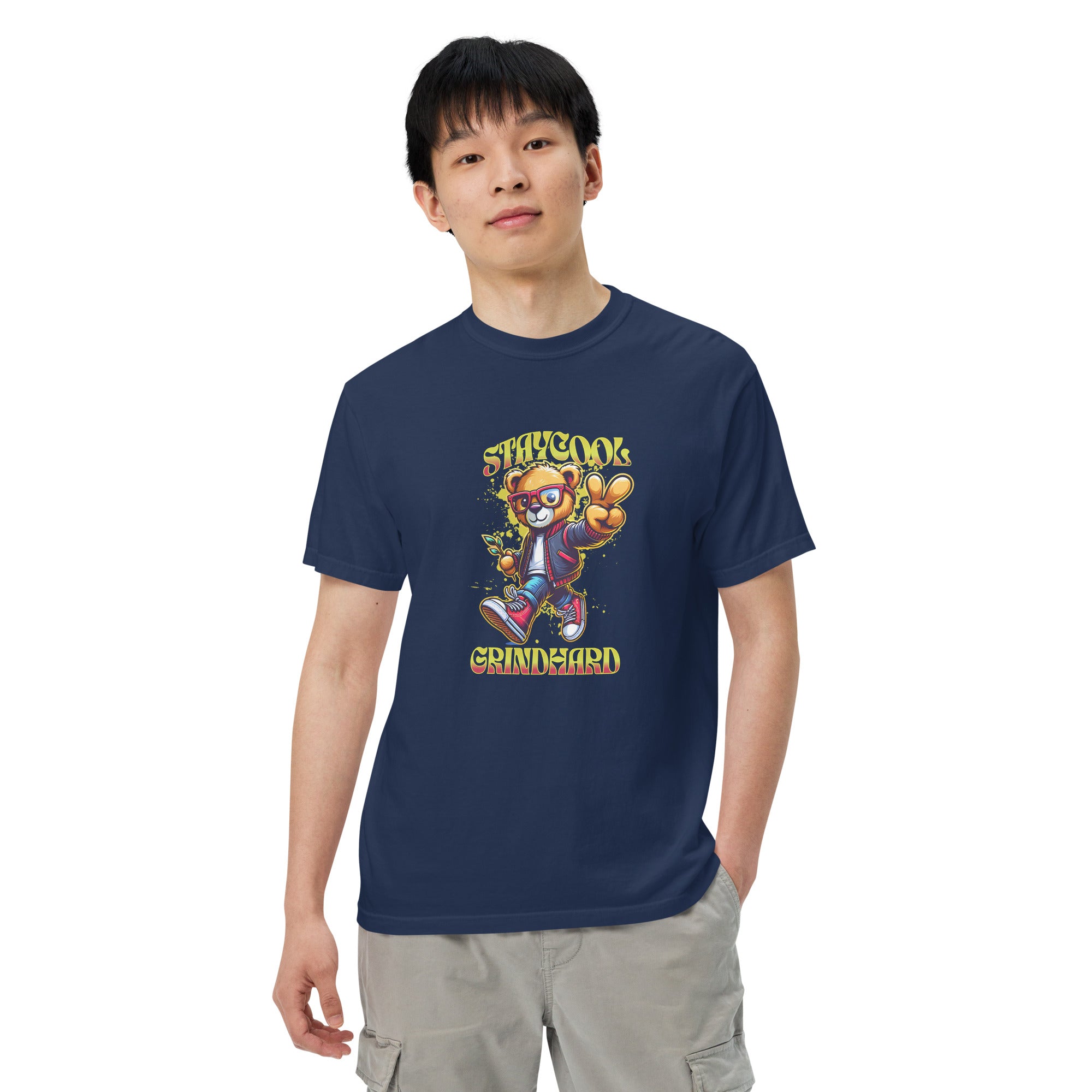 Stay Cool Grind Hard Graphic Tee – Hustle Mode Daily | T-Shirt – Annaise Store