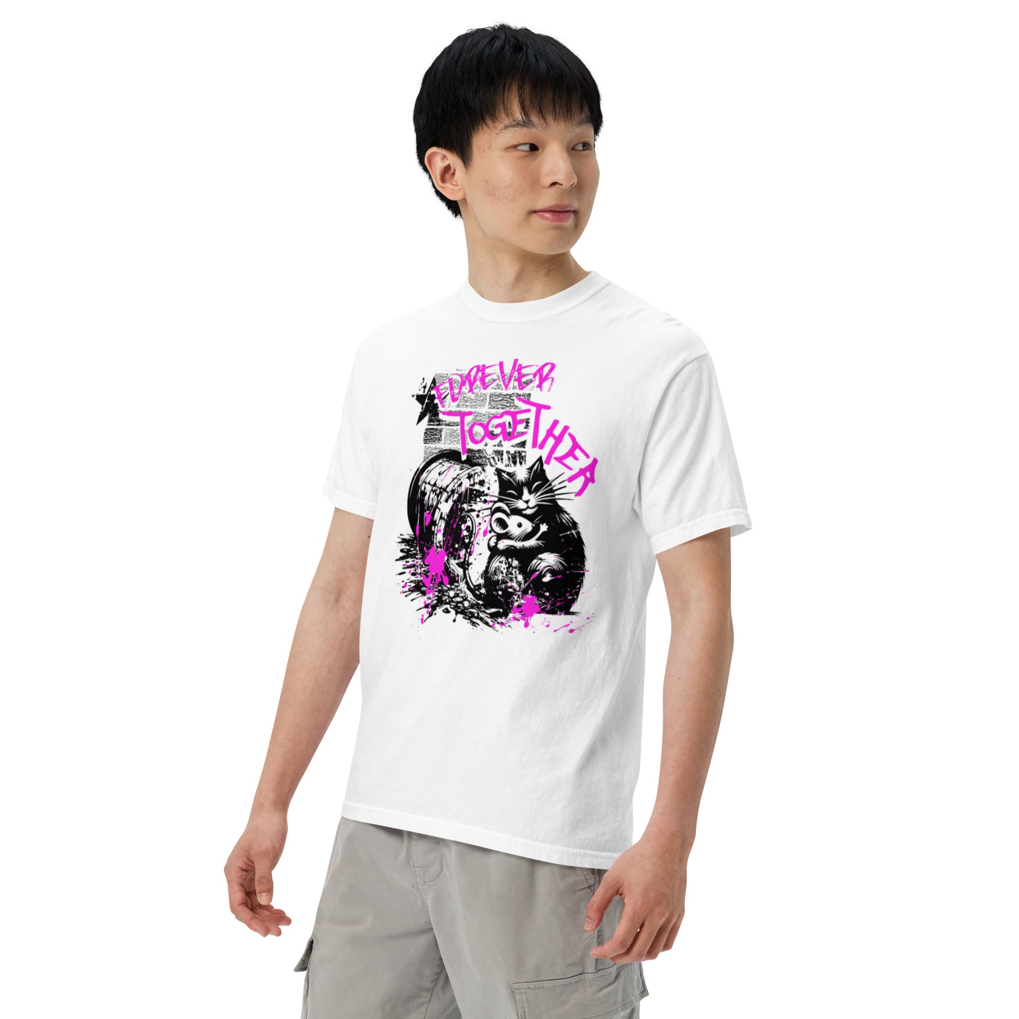 Forever Together Streetwear Heavyweight Tee – Retro Look, Modern Comfort | T-Shirt – Annaise Store