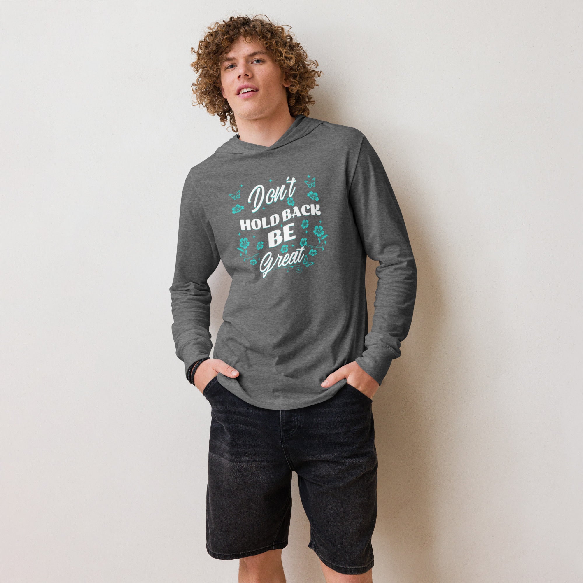 Don’t Hold Back Hoodie – Push Limits, Own Your Greatness | Hooded Long - Sleeve Tee – Annaise Store