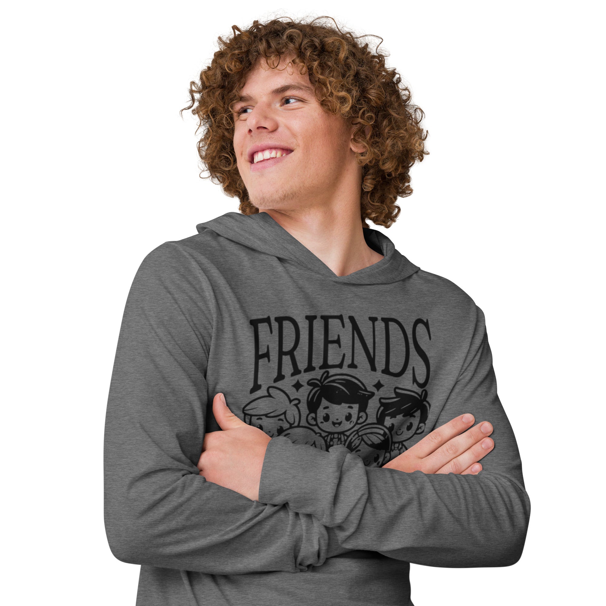 Friends For Life Hooded Long Sleeve – Comfort Meets Lasting Bonds | Hooded Long - Sleeve Tee – Annaise Store