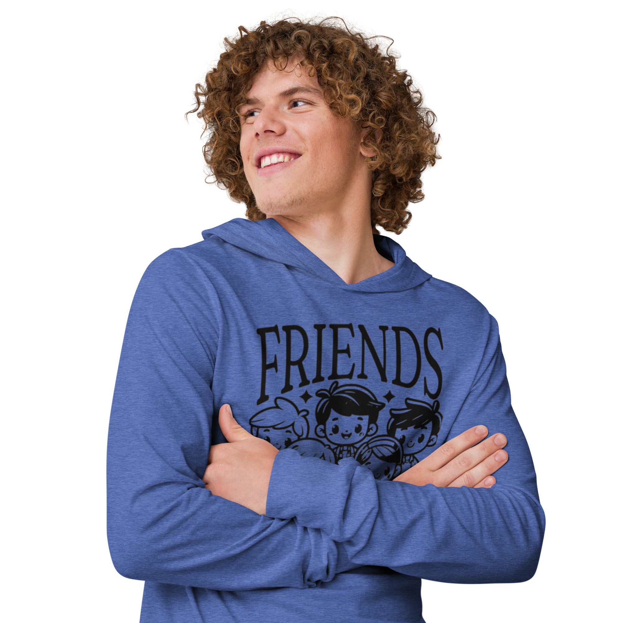 Friends For Life Hooded Long Sleeve – Comfort Meets Lasting Bonds | Hooded Long - Sleeve Tee – Annaise Store
