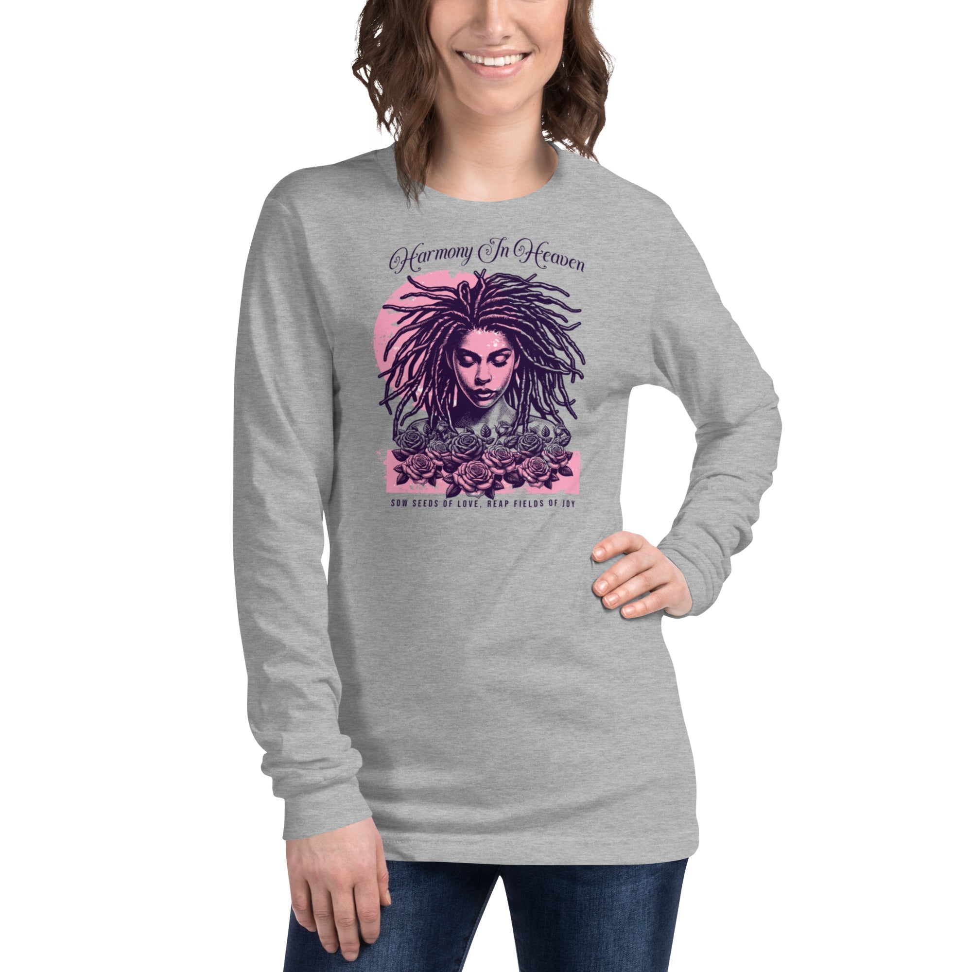 Unisex Long Sleeve T-Shirt – Harmony in Heaven Graphic | Premium Streetwear Style | Long Sleeve Tee – Annaise Store