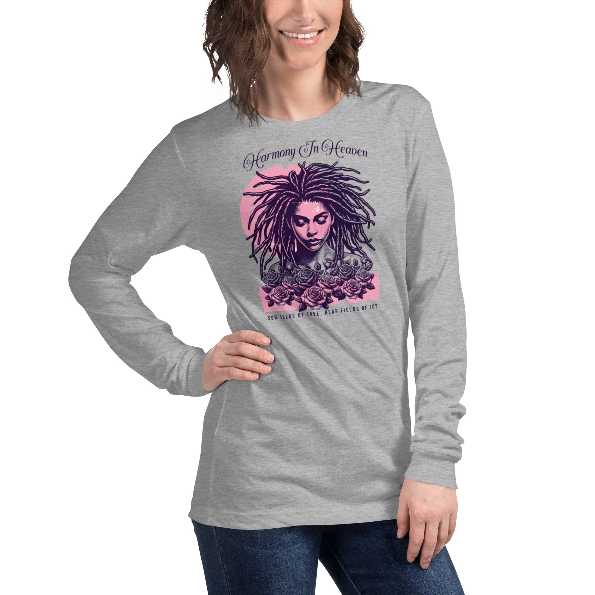 Unisex Long Sleeve T-Shirt – Harmony in Heaven Graphic | Premium Streetwear Style | Long Sleeve Tee – Annaise Store