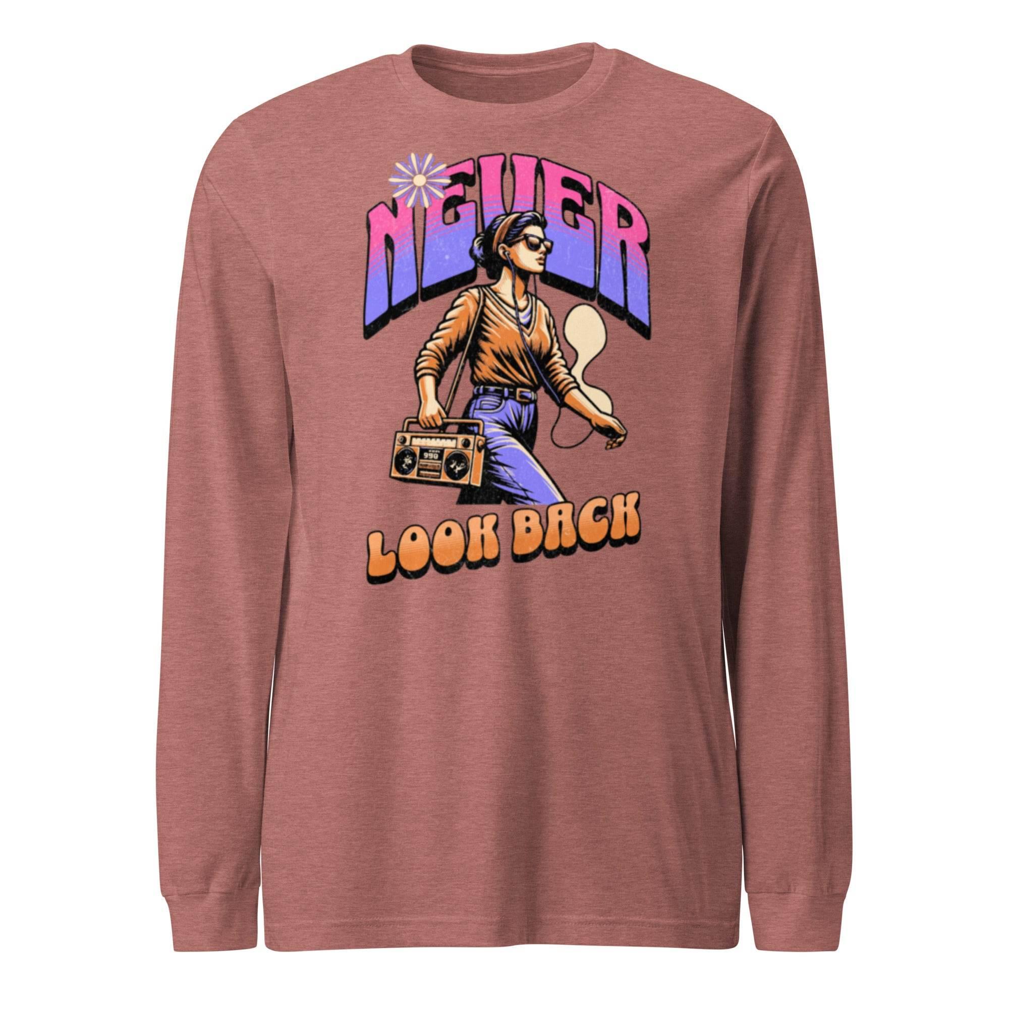 Unisex motivational long sleeve t-shirt with retro design - Annaise Store