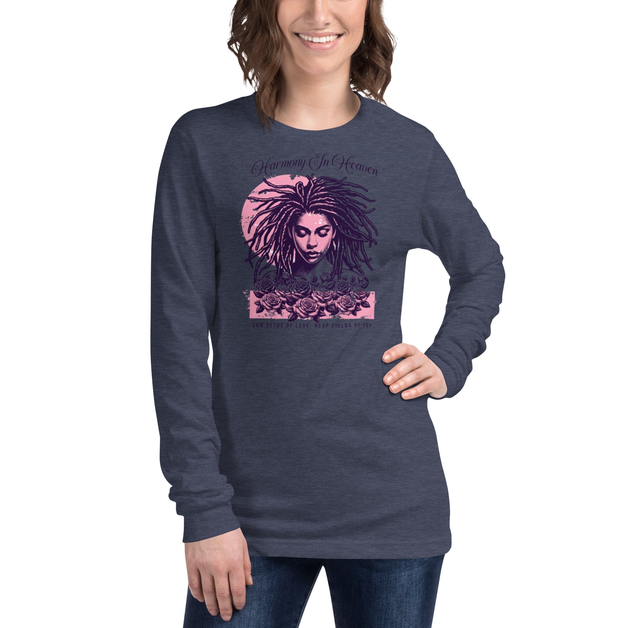 Unisex Long Sleeve T-Shirt – Harmony in Heaven Graphic | Premium Streetwear Style | Long Sleeve Tee – Annaise Store