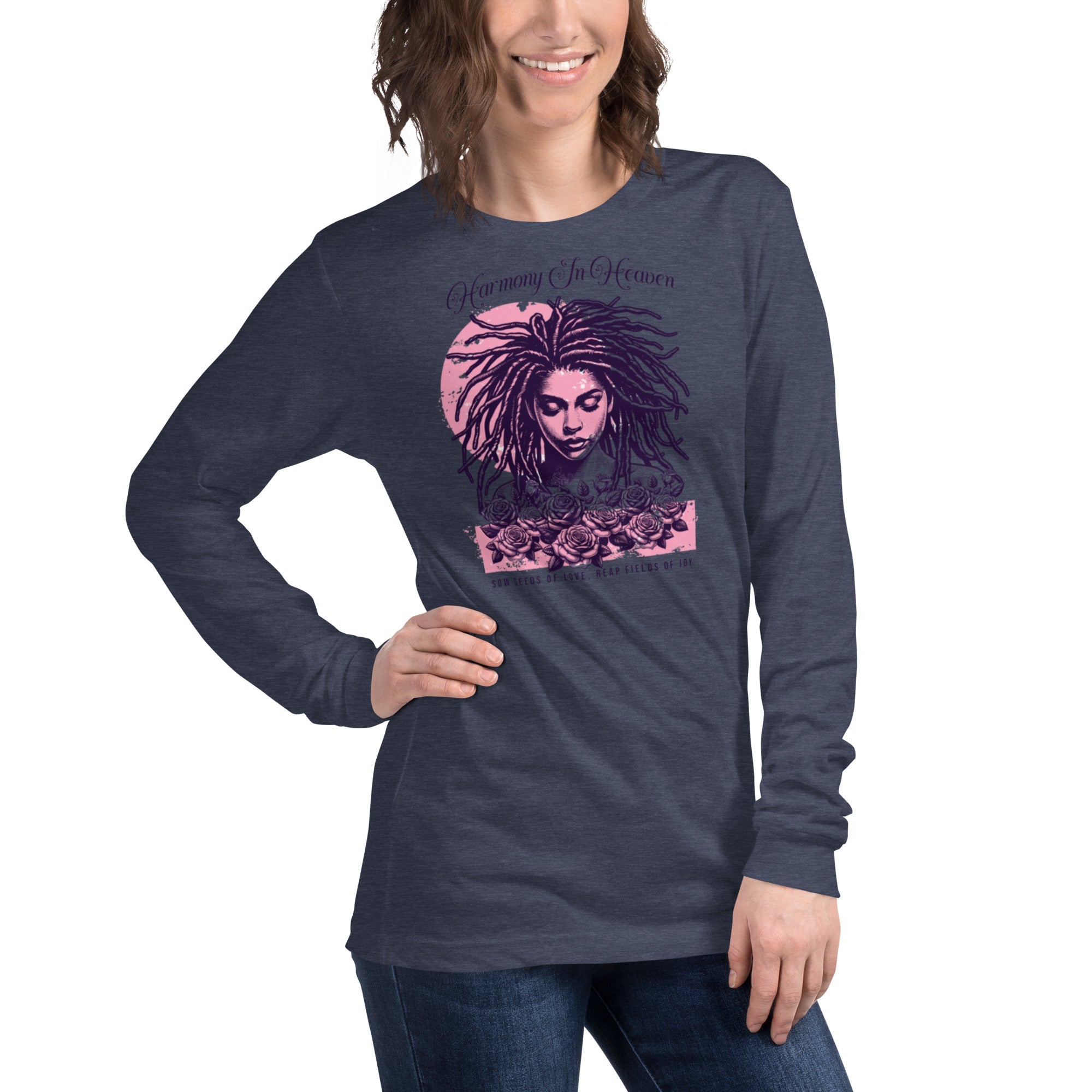 Unisex Long Sleeve T-Shirt – Harmony in Heaven Graphic | Premium Streetwear Style | Long Sleeve Tee – Annaise Store