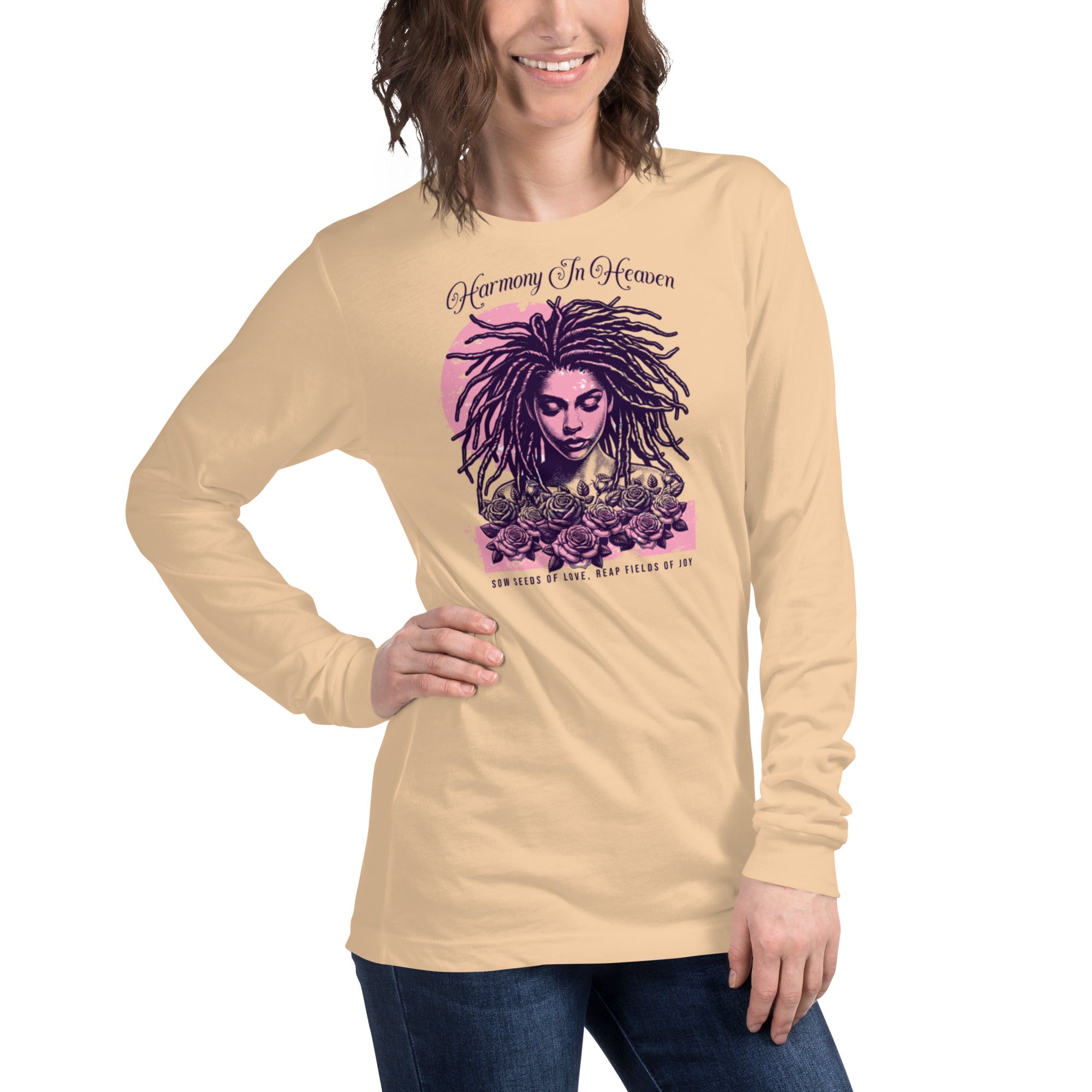 Unisex Long Sleeve T-Shirt – Harmony in Heaven Graphic | Premium Streetwear Style | Long Sleeve Tee – Annaise Store