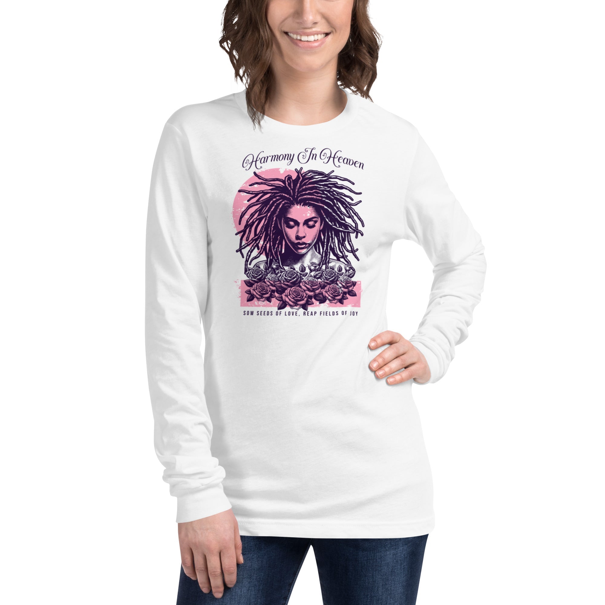 Unisex Long Sleeve T-Shirt – Harmony in Heaven Graphic | Premium Streetwear Style | Long Sleeve Tee – Annaise Store