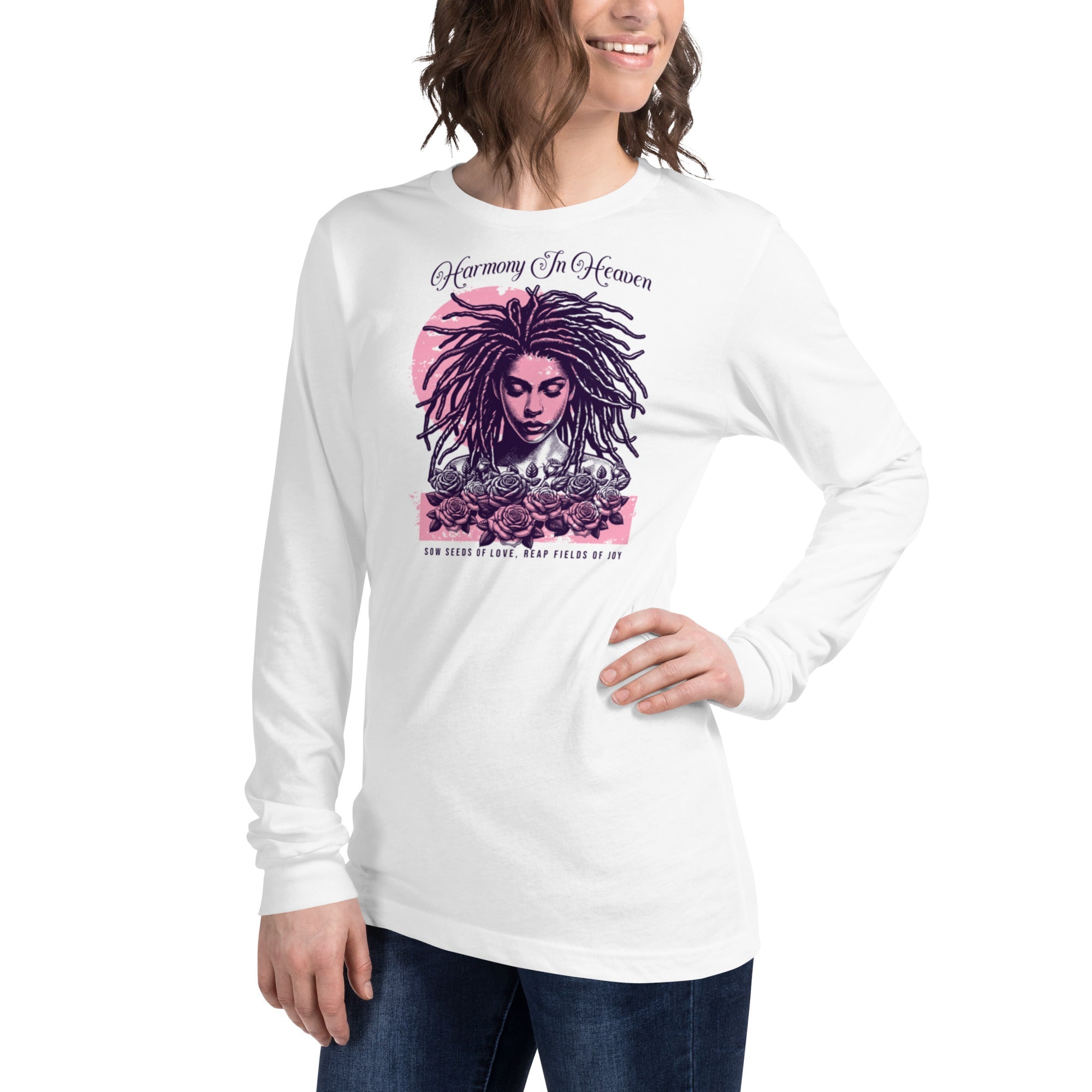 Unisex Long Sleeve T-Shirt – Harmony in Heaven Graphic | Premium Streetwear Style | Long Sleeve Tee – Annaise Store