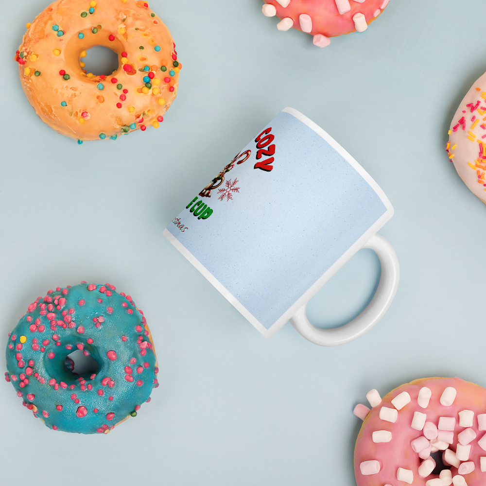 Cute & Cozy Christmas Mug with festive Santa design – holiday ceramic coffee cup