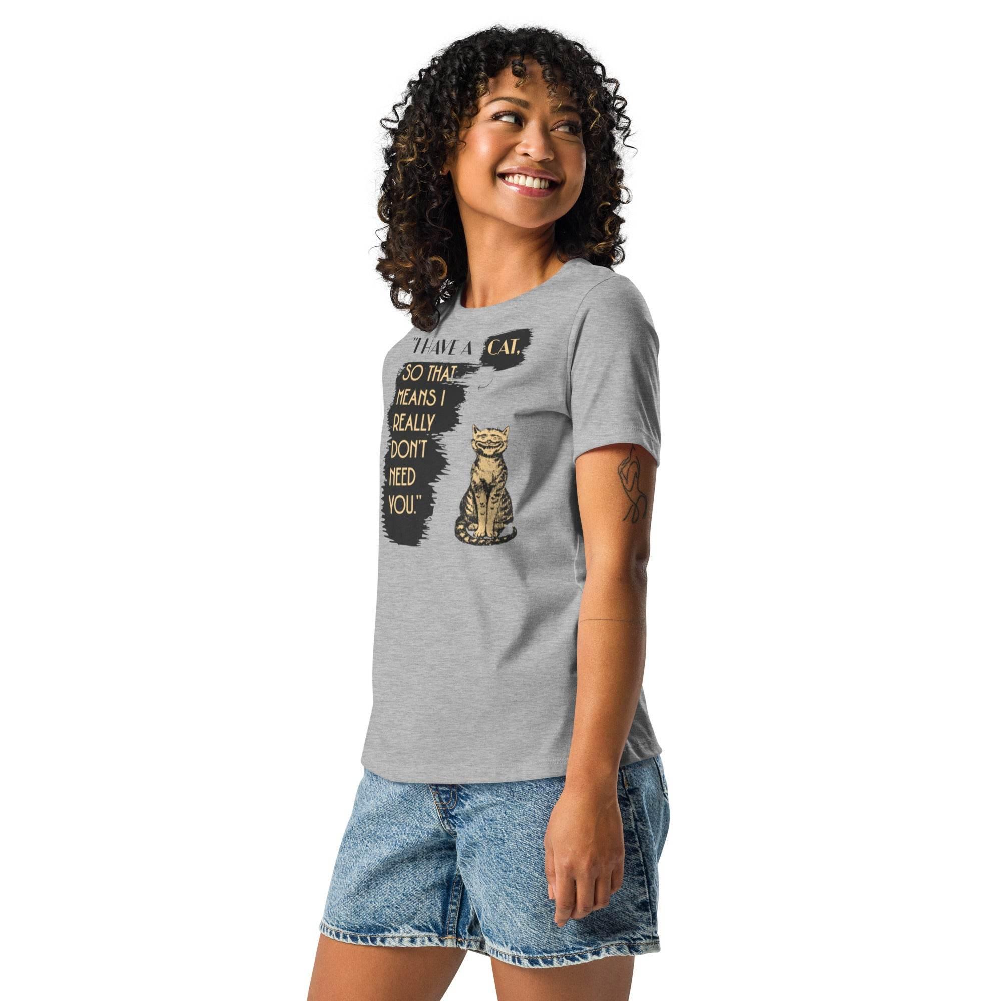 Have a Cat Tee – Relaxed Fit T-Shirt with playful cat graphic, casual comfort fit, and attitude-filled design for everyday wear. - Annaise Store