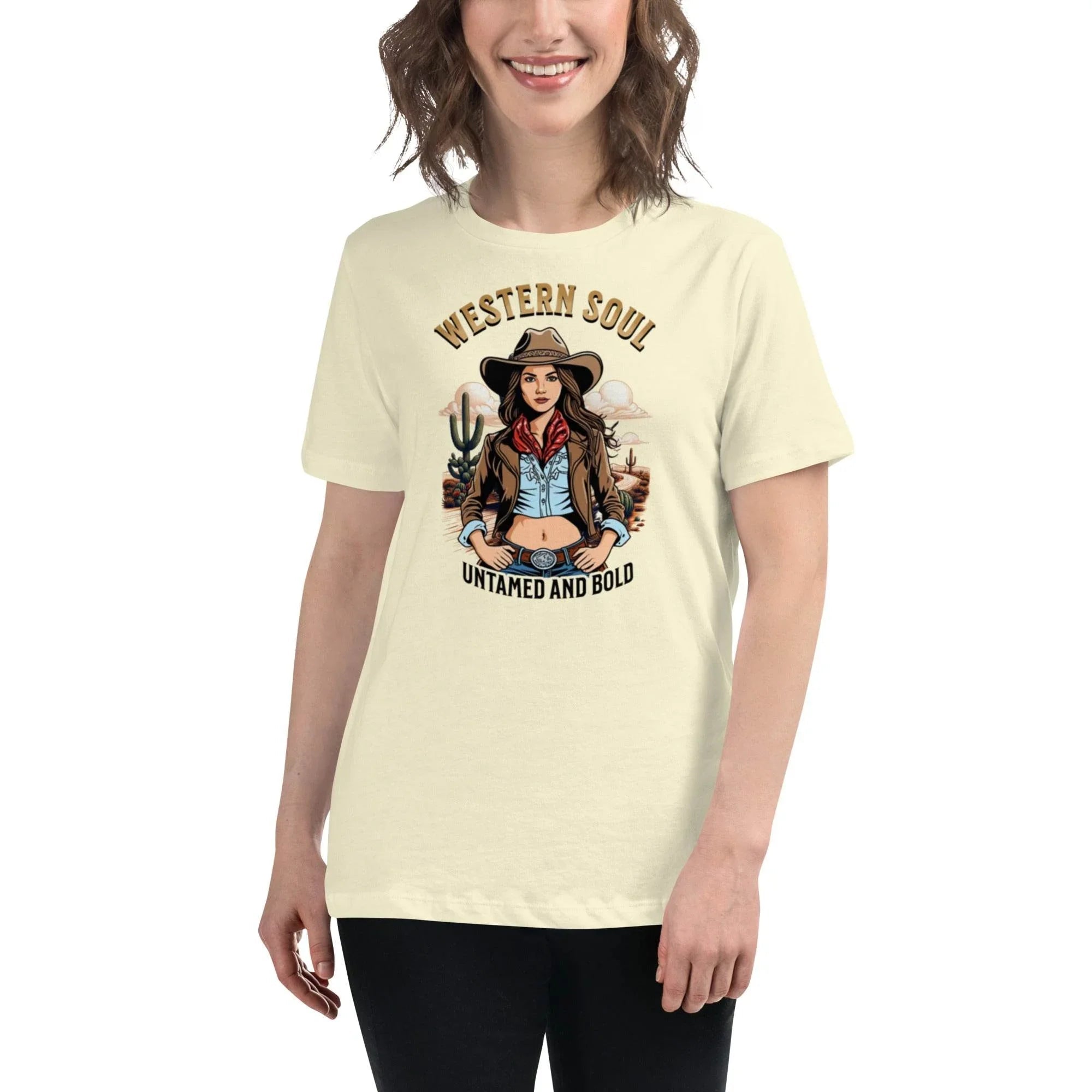 Western Soul – Untamed & Bold Relaxed Fit Tee | T-Shirt – Annaise Store