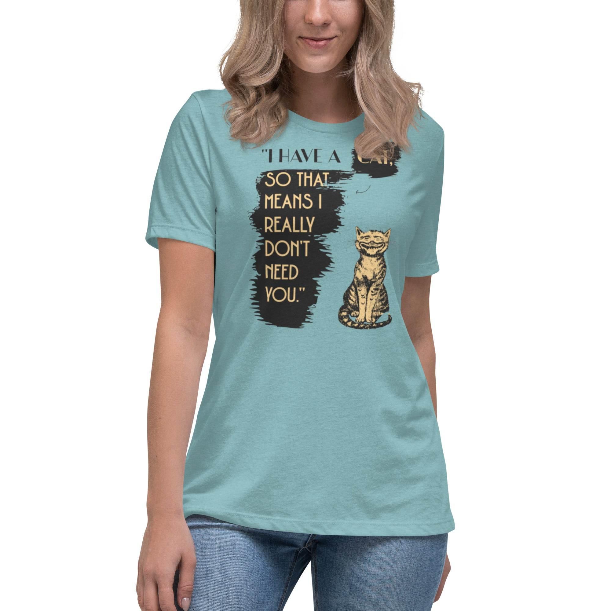 Have a Cat Tee – Relaxed Fit T-Shirt with playful cat graphic, casual comfort fit, and attitude-filled design for everyday wear. - Annaise Store