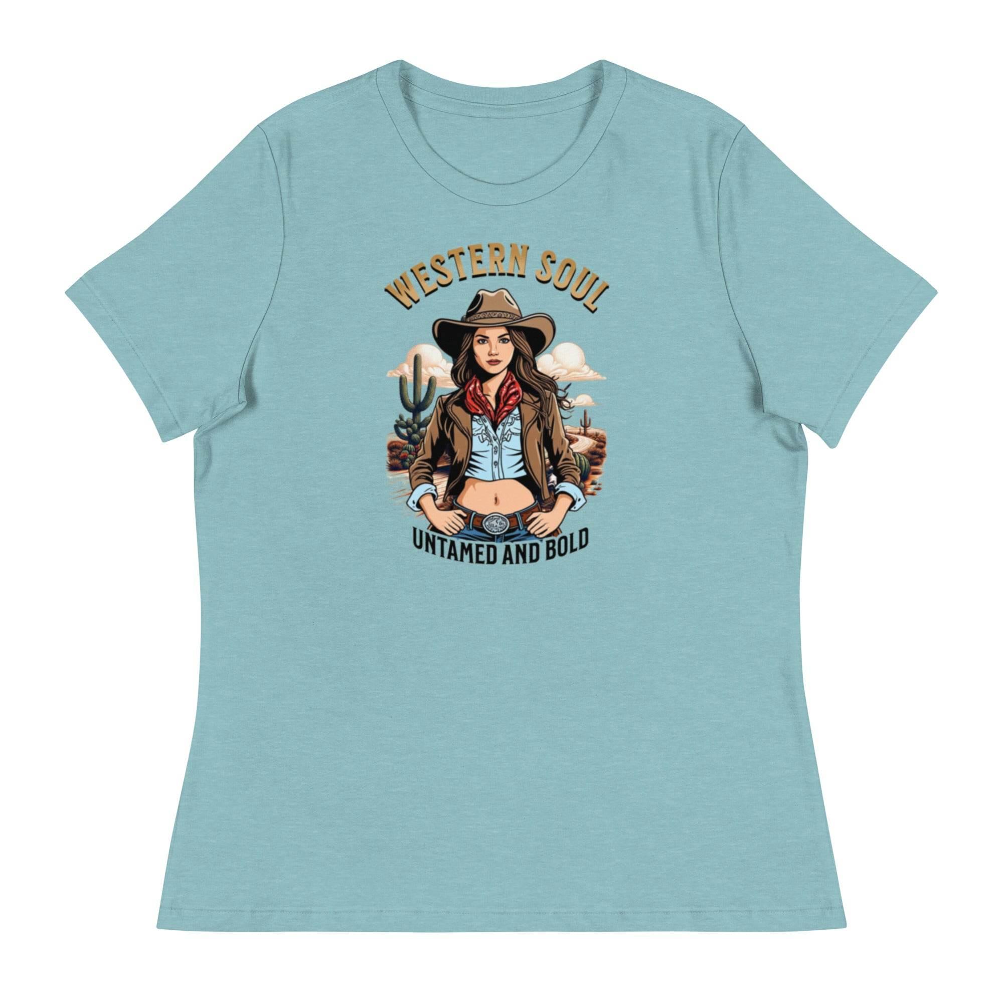 Western Soul – Untamed & Bold Relaxed Fit Tee | T-Shirt – Annaise Store