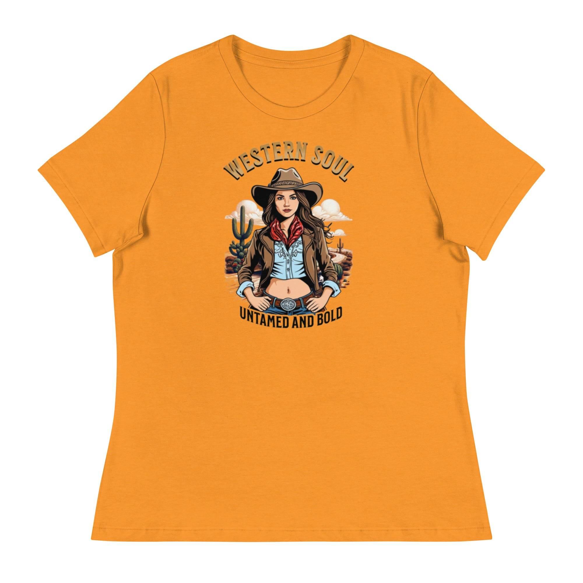 Western Soul – Untamed & Bold Relaxed Fit Tee | T-Shirt – Annaise Store