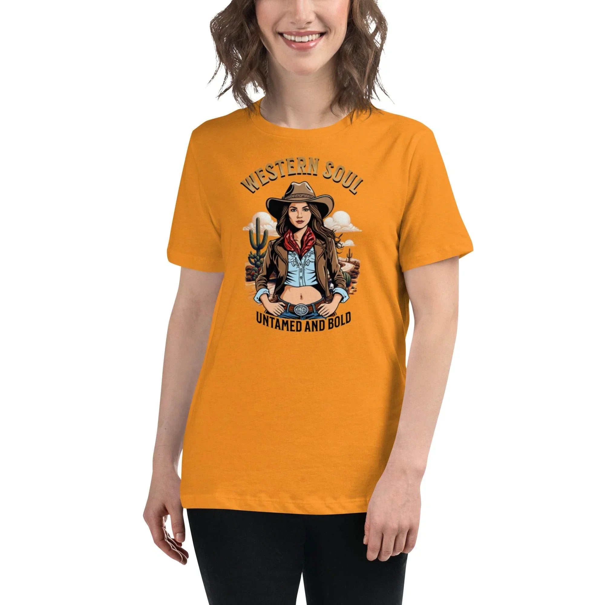 Western Soul – Untamed & Bold Relaxed Fit Tee | T-Shirt – Annaise Store