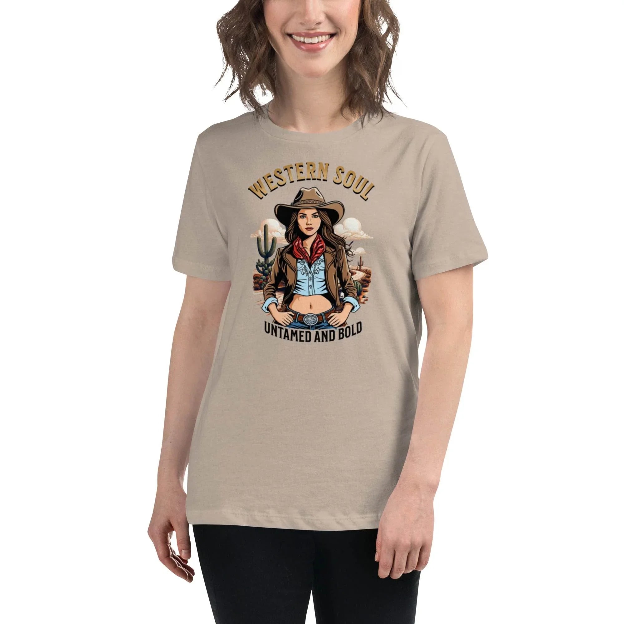 Western Soul – Untamed & Bold Relaxed Fit Tee | T-Shirt – Annaise Store