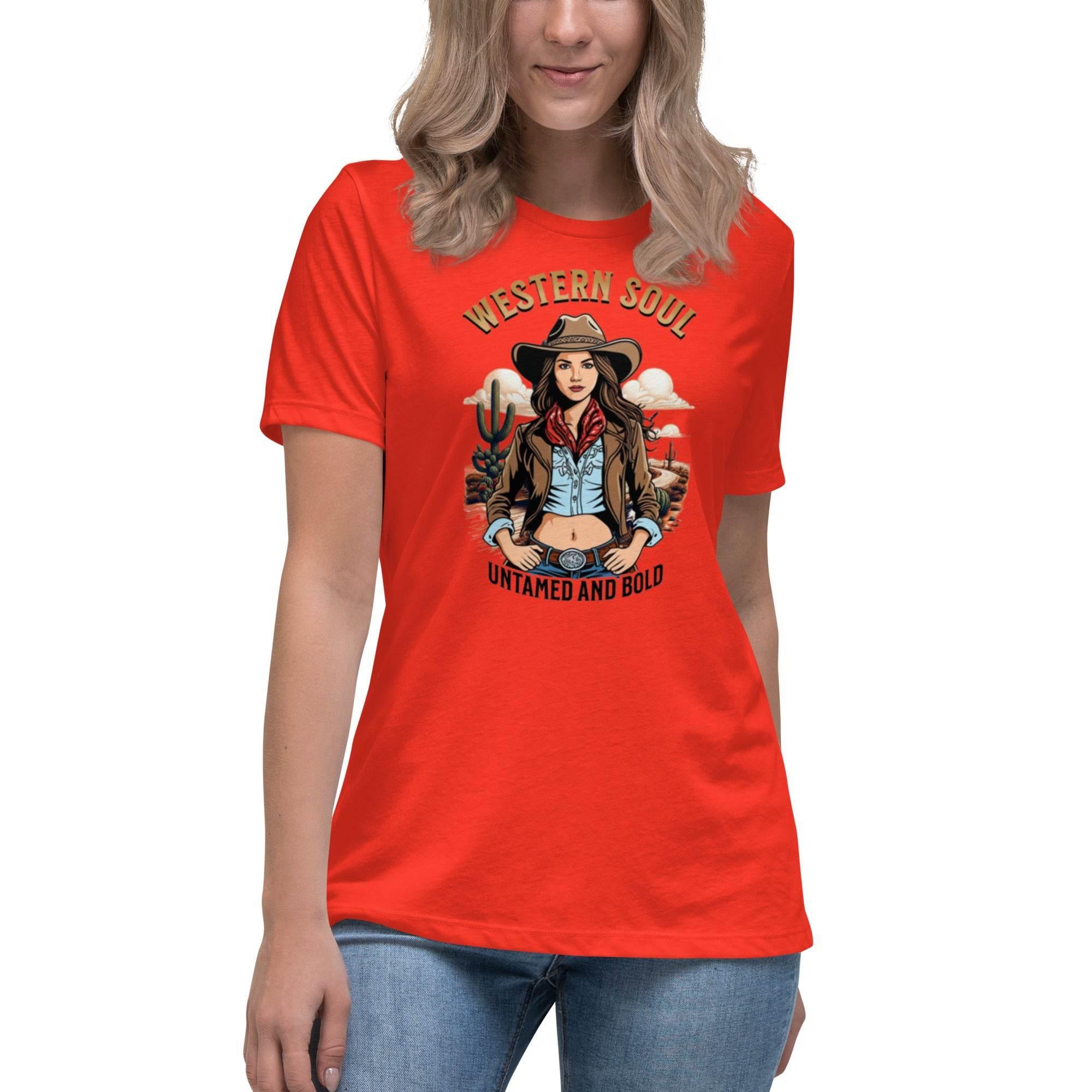 Western Soul – Untamed & Bold Relaxed Fit Tee | T-Shirt – Annaise Store