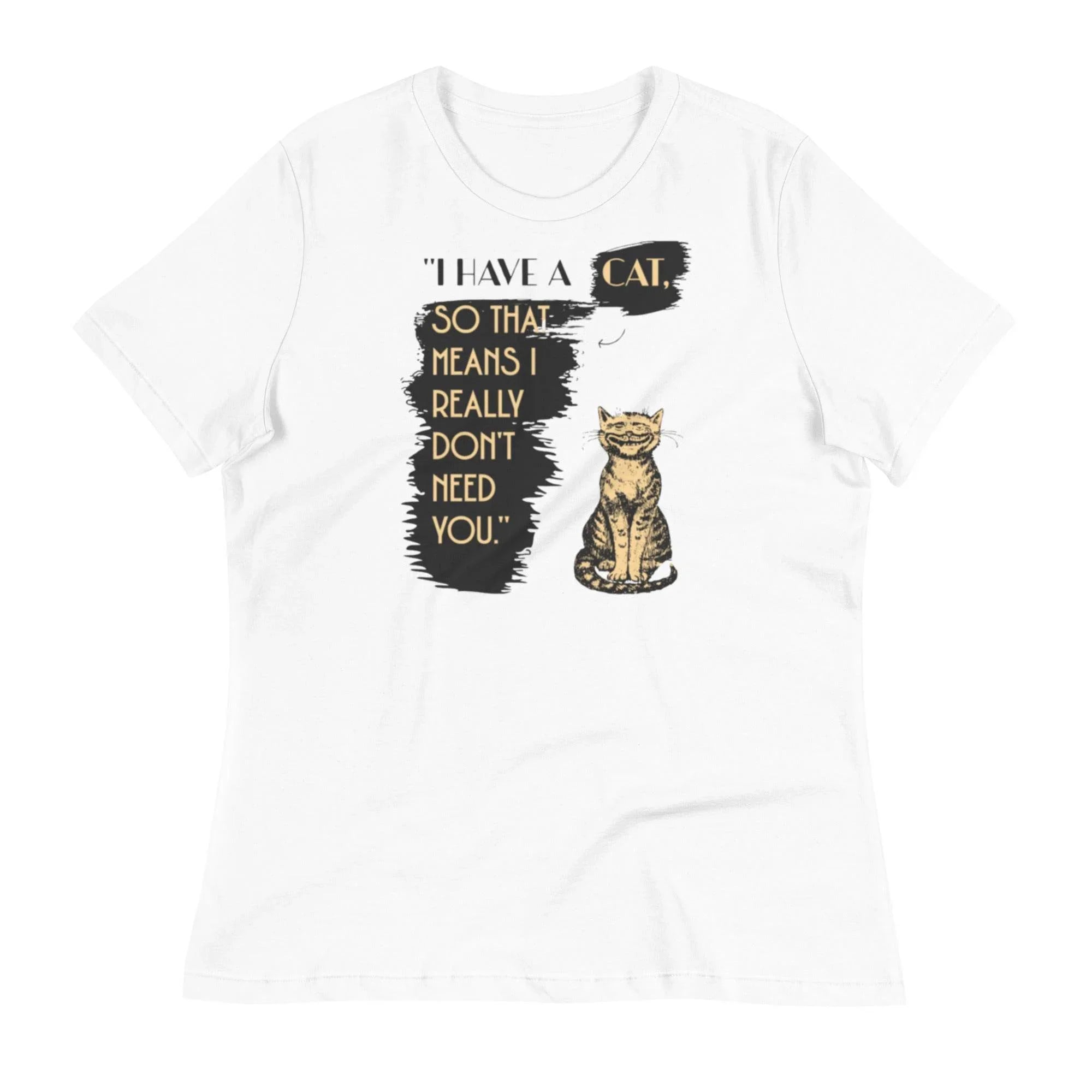 Have a Cat Tee – Relaxed Fit T-Shirt with playful cat graphic, casual comfort fit, and attitude-filled design for everyday wear. - Annaise Store